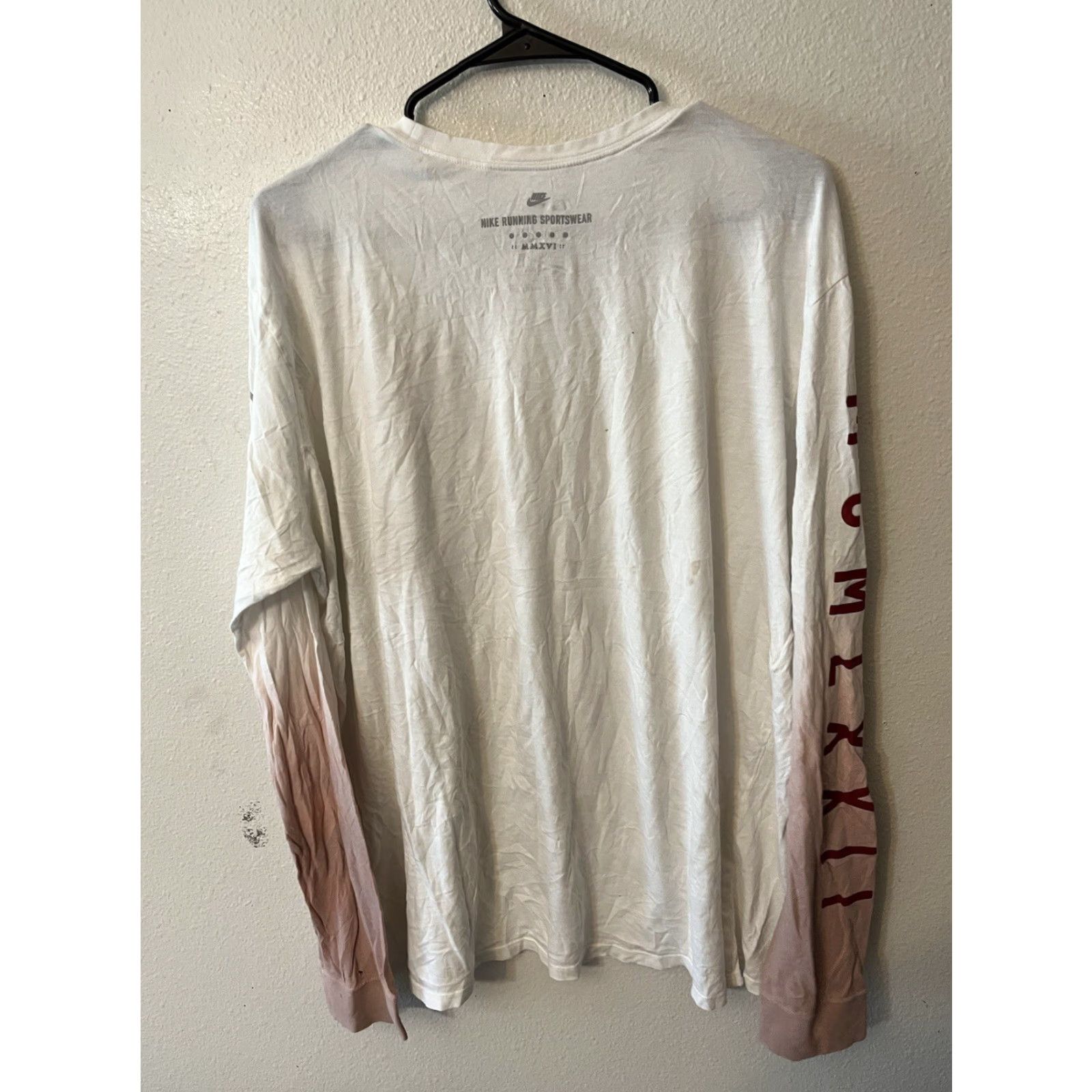 Nike Nike Tee Mens White Worldwide MCMLXXII Long Sleeve Athletic Cut Size XL Size US XL / EU 56 / 4 - 3 Thumbnail