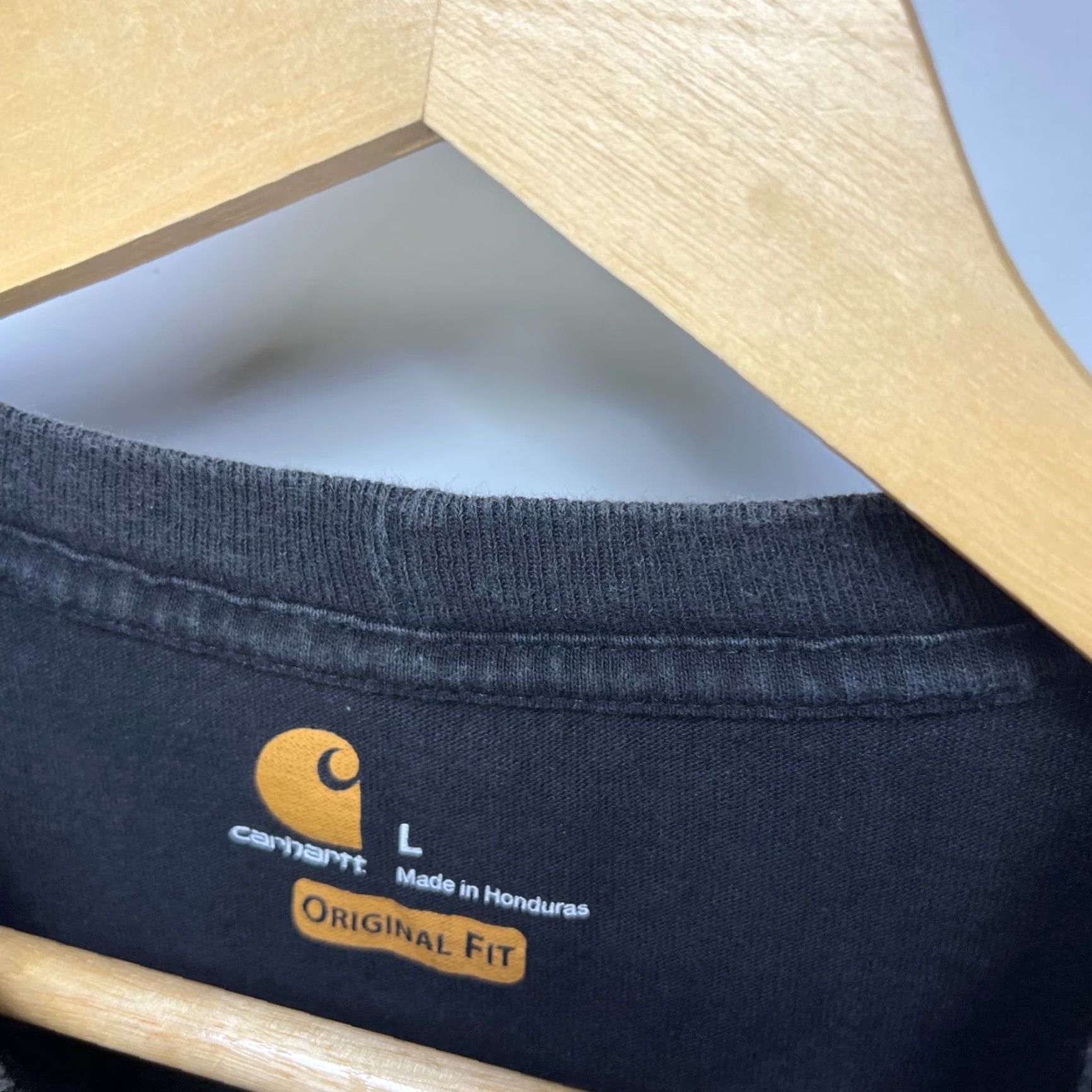 Carhartt VINTAGE Carhartt T-Shirt Black Pocket Large Mens Shirt Size US L / EU 52-54 / 3 - 4 Thumbnail