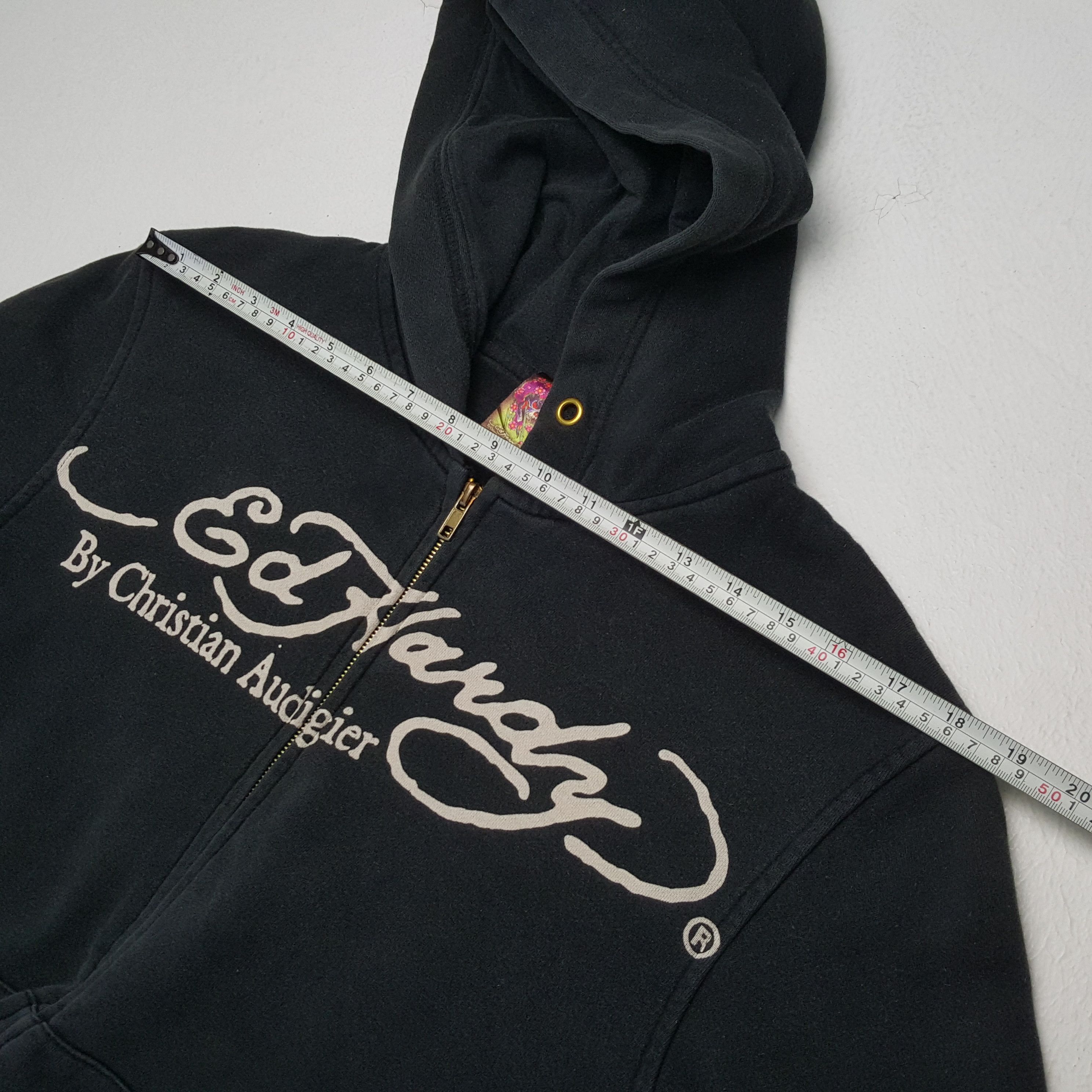 Christian Audigier × Ed Hardy × Vintage ED HARDY Rare Design Punk Rock Style Zipper Hoodies Size US S / EU 44-46 / 1 - 5 Thumbnail