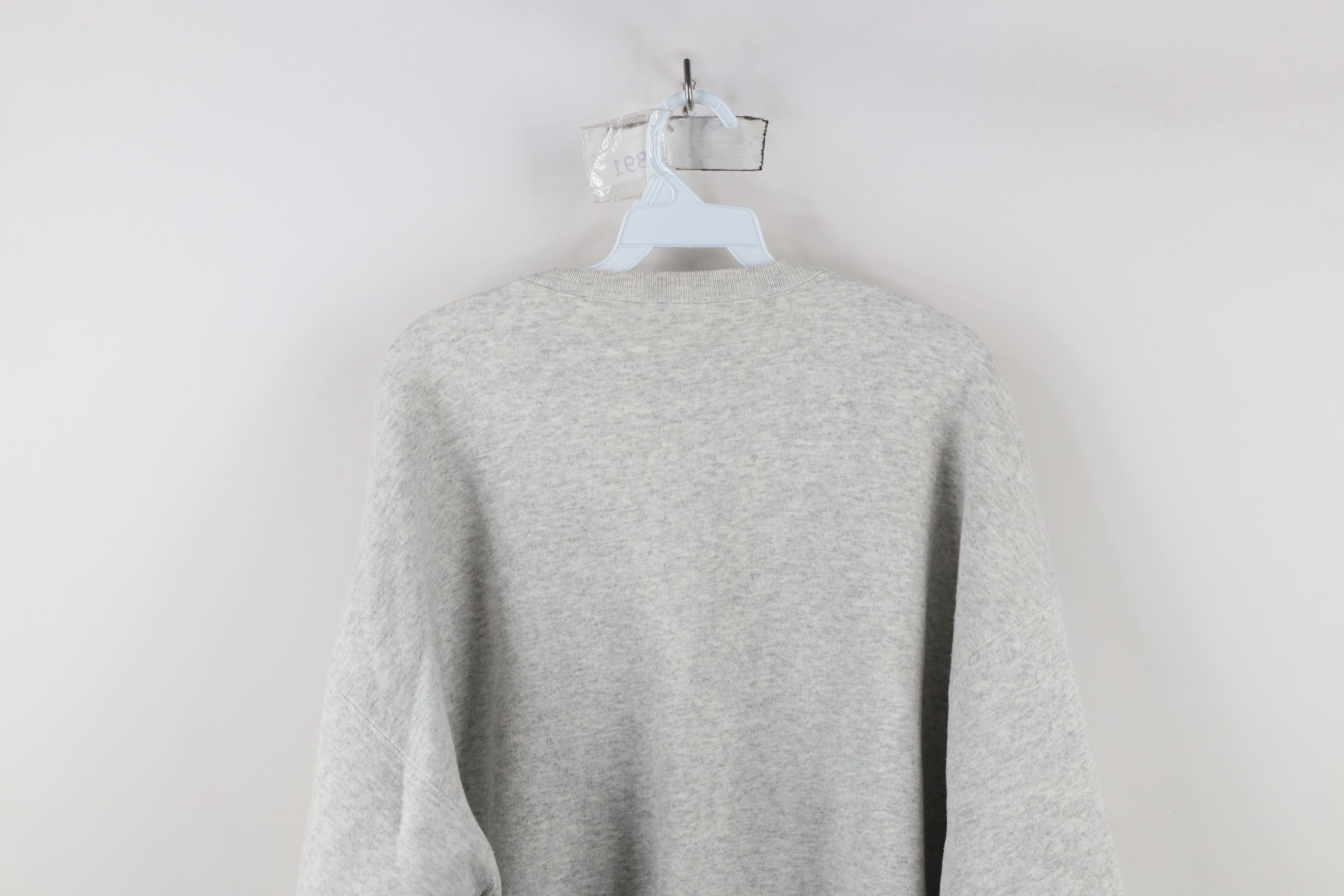 Vintage Vintage 90s Streetwear Boxy Fit Sweatshirt Heather Gray Size US XXL / EU 58 / 5 - 13 Thumbnail