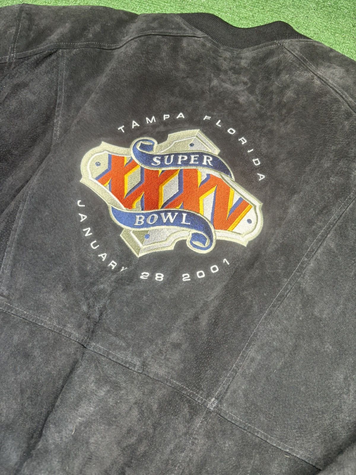 Jeff Hamilton Jeff Hamilton Super Bowl 2001 Bomber Jacket Size XL Suede Size US XL / EU 56 / 4 - 4 Thumbnail