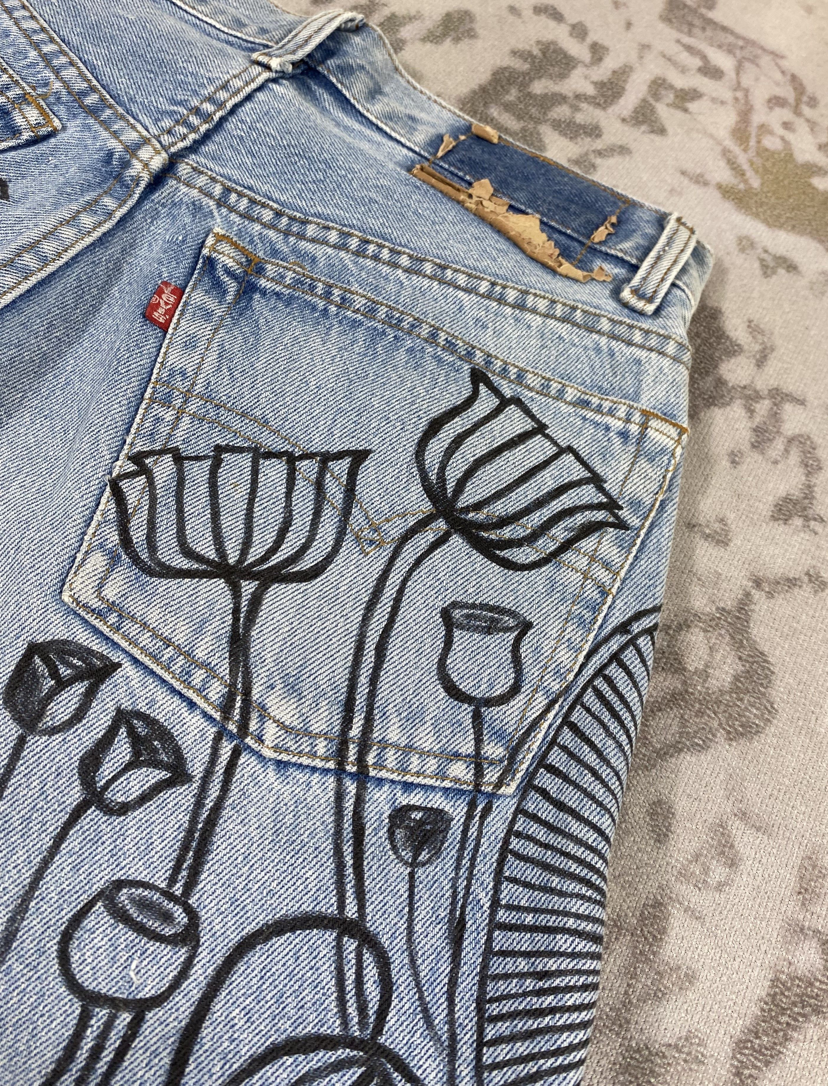 Levi's Vintage Levi's 501 Custom Jeans 28x30 Denim-JN3959 Size US 28 / EU 44 - 10 Thumbnail