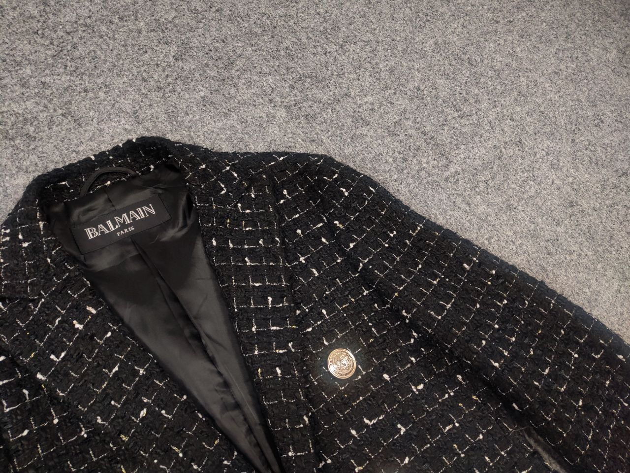 Balmain Balmain Paris Authentic Double Breasted tweed blazer Jacket Size M / US 6-8 / IT 42-44 - 4 Thumbnail