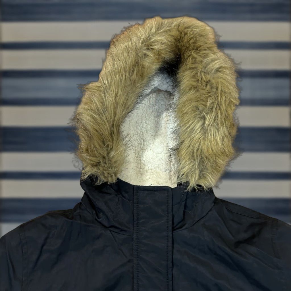 Levi's VINTAGE Levi's Parka Jacket Womens Size S Black Faux Fur Trim Hooded Sherpa Lined Mid-Length Casual/Winter/Outdoor Womens Size S / US 4 / IT 40 - 1 Thumbnail