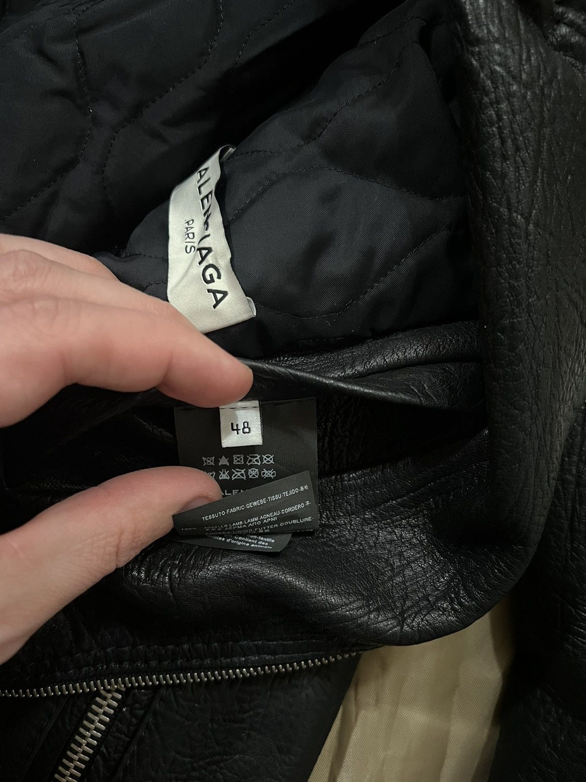 Balenciaga BALENCIAGA 2014 Lamb Leather Moto Jacket size 48 $5600 Size US M / EU 48-50 / 2 - 9 Thumbnail