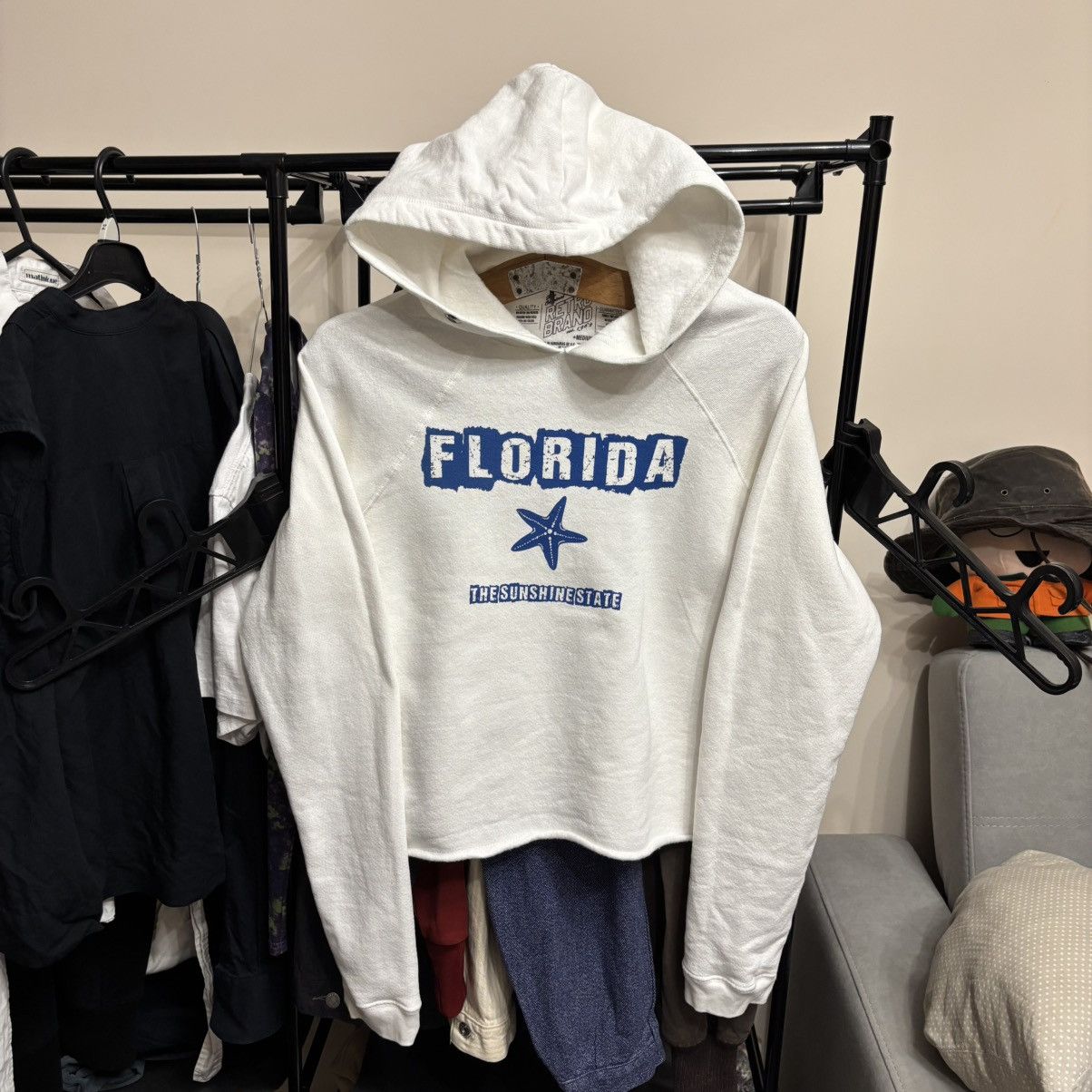 Vintage Vintage Rework Florida Crop Hoodie Punk ERD Grunge Size US S / EU 44-46 / 1 - 1 Thumbnail