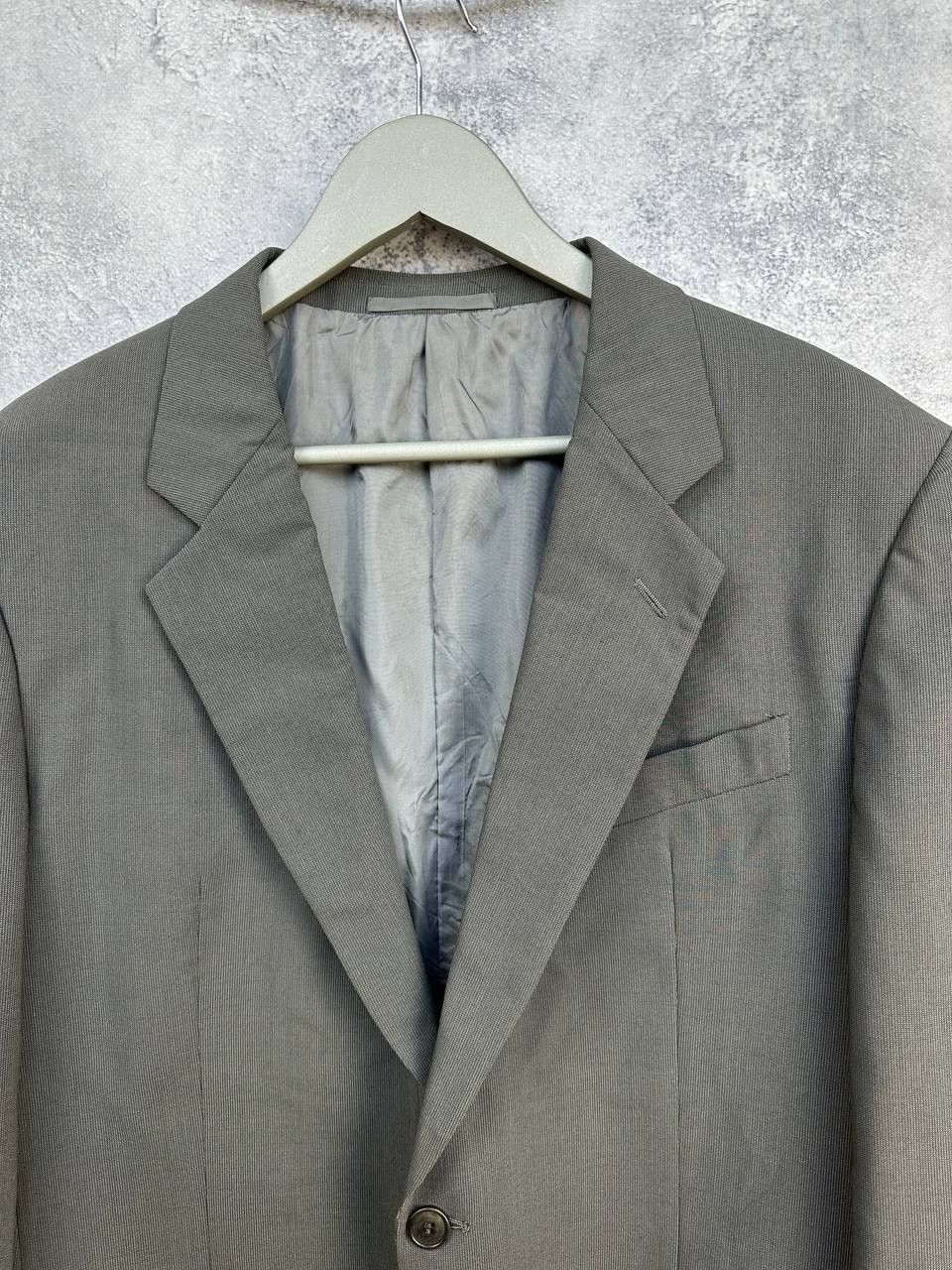 Giorgio Armani Giorgio Armani Le Collezioni Blazer Vintage Gray Wool Jacket Size 52L - 4 Thumbnail