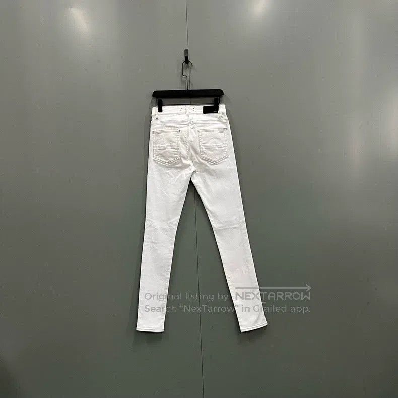 Amiri Amiri Size 30 White ripped slim trousers Size US 30 / EU 46 - 3 Thumbnail