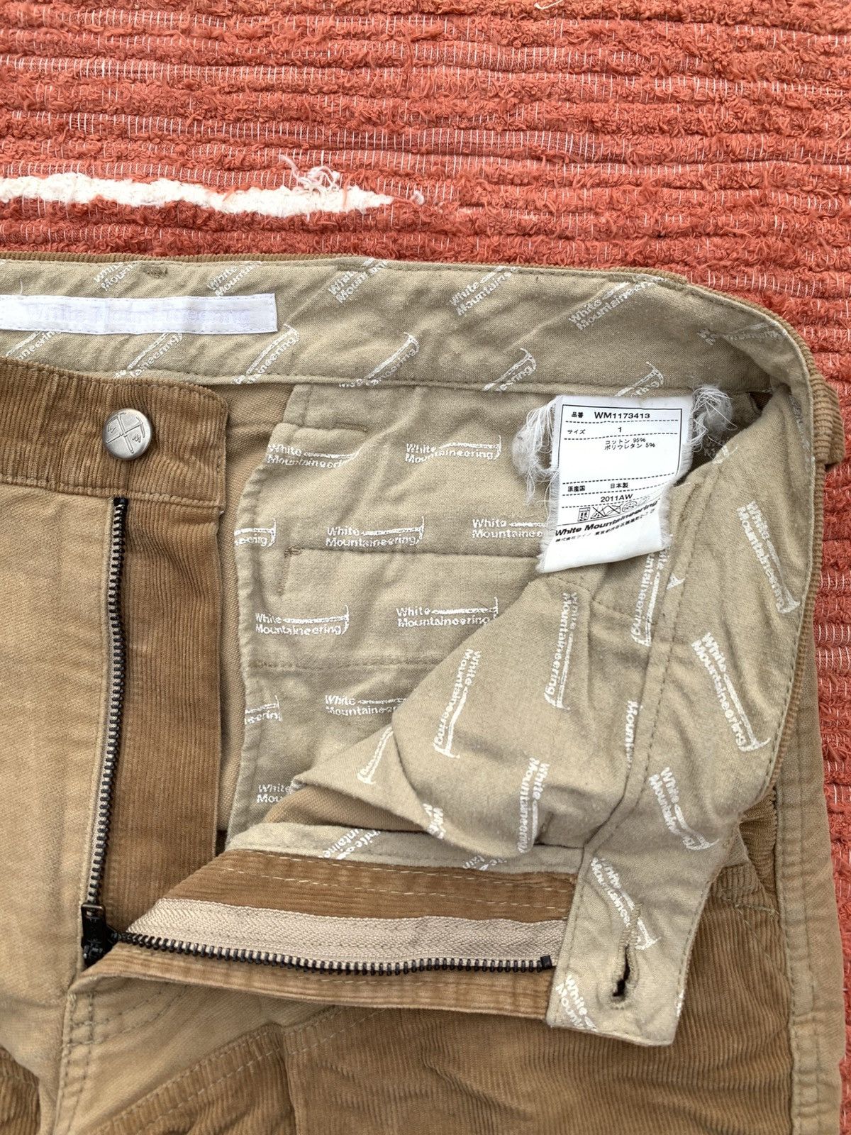 White Mountaineering White Mountaineering 2011AW Hybrid Corduroy Pants Size US 33 - 4 Thumbnail