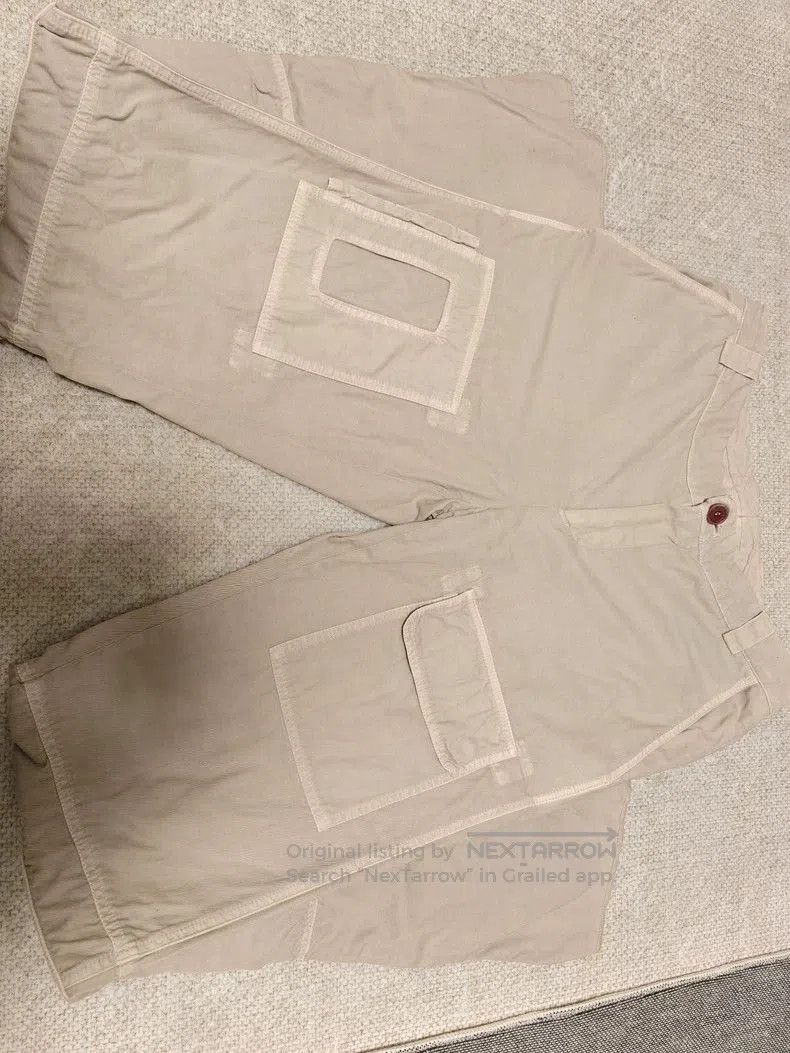 Brunello Cucinelli Beige Cargo Pants.