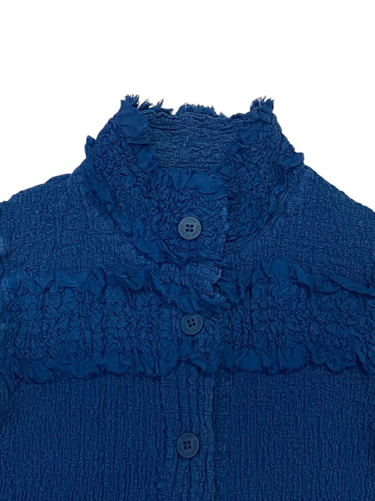 Issey Miyake Me By Issey Miyake Cauliflower Blue Jacket Size M / US 6-8 / IT 42-44 - 6 Thumbnail