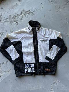 Men´s winter jacket // South Pole Imitation Leather Bubble Jacket black