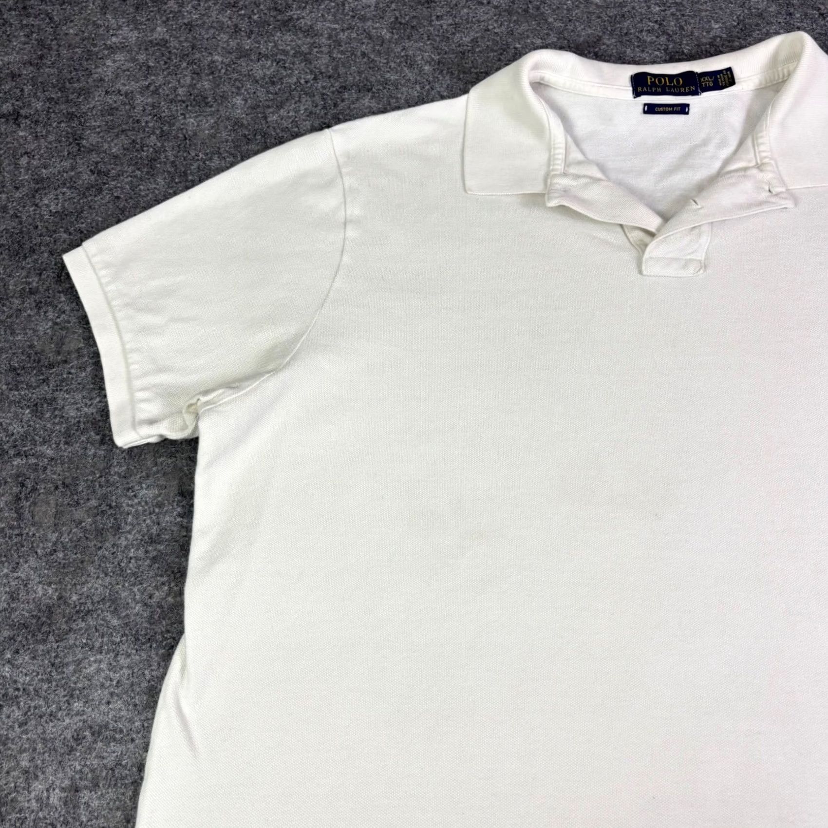 Polo Ralph Lauren Polo Ralph Lauren Mens XXL White Custom Fit Short Sleeve Polo Shirt Cotton Pony Size US XXL / EU 58 / 5 - 7 Thumbnail