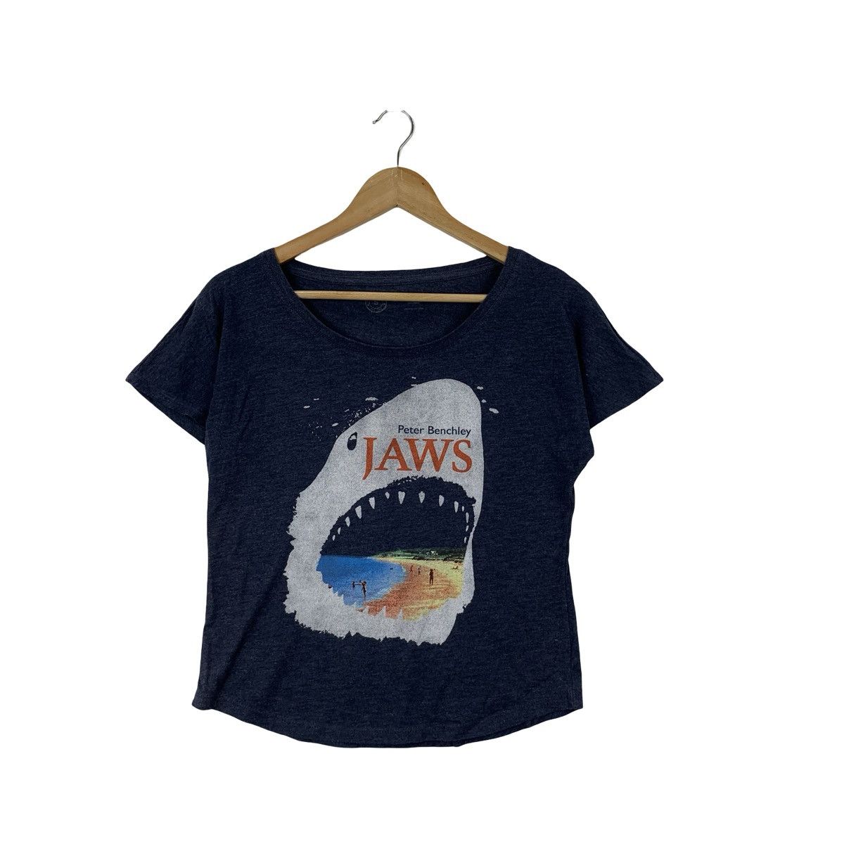 Other JAWS Artwork Peter Benchley 1974 Novel Tee Shirt Top Size S / US 4 / IT 40 - 3 Thumbnail