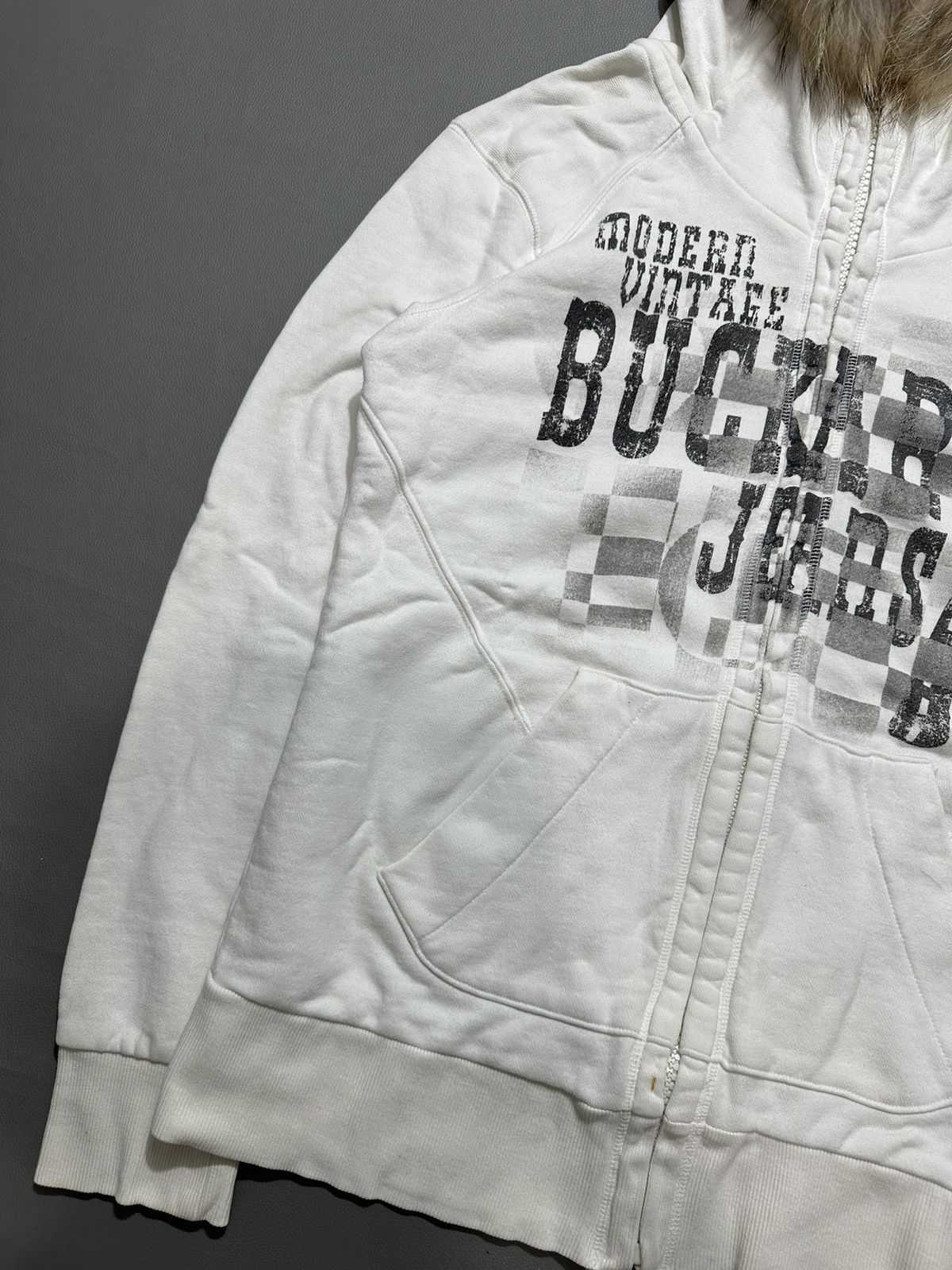 20471120 VINTAGE BUCKAROO CRAZY Y2K FUR ZIP HOODIE IFSIX LGB STYLE Size US M / EU 48-50 / 2 - 4 Thumbnail
