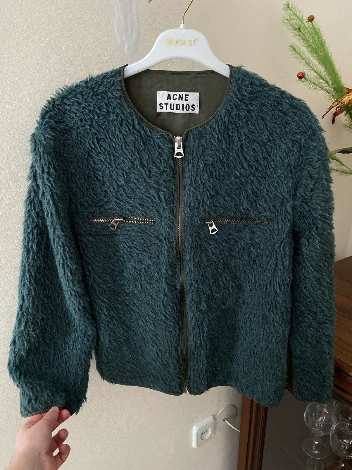 Acne Studios Faux Fur Jacket Women Size 36