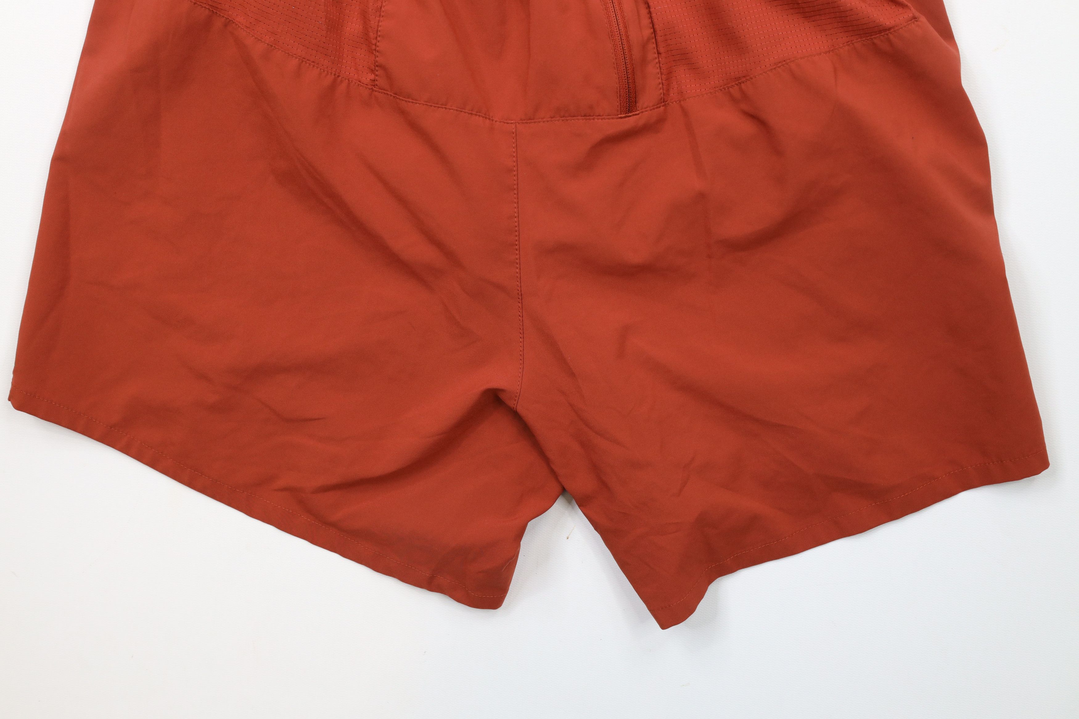 Nike × Vintage Nike Running Swoosh 5" Lined Stride Running Shorts Orange Size US 32 / EU 48 - 10 Thumbnail