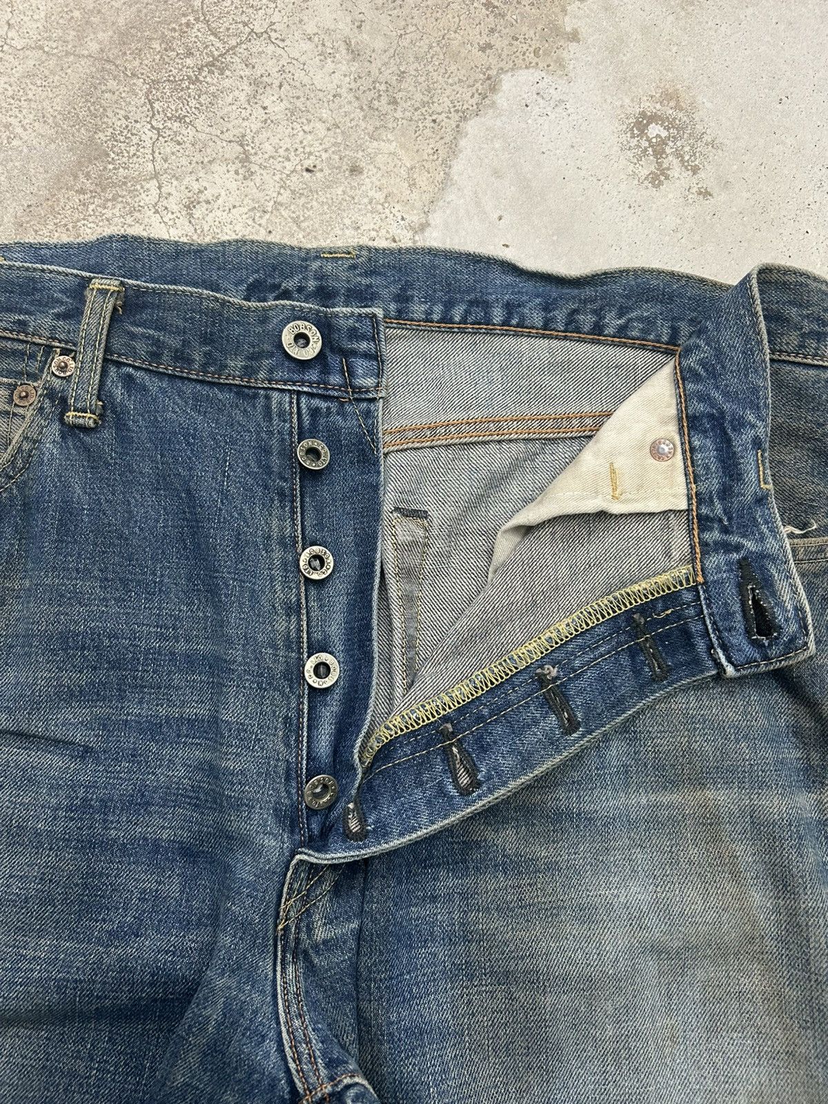 GOSTAR DE FUGA 80s Baggy Bobson Mudwash Selvedge Denim Size US 34 / EU 50 - 9 Thumbnail