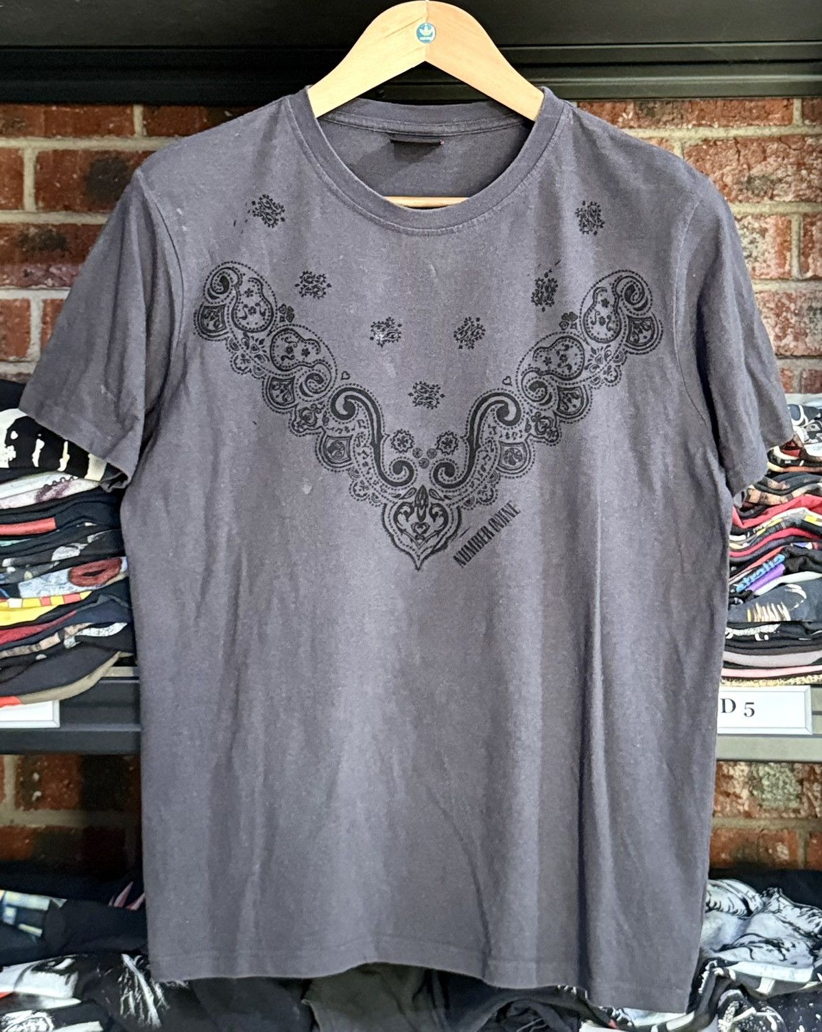 Number Nine X Marlboro Bandana Faded Tee