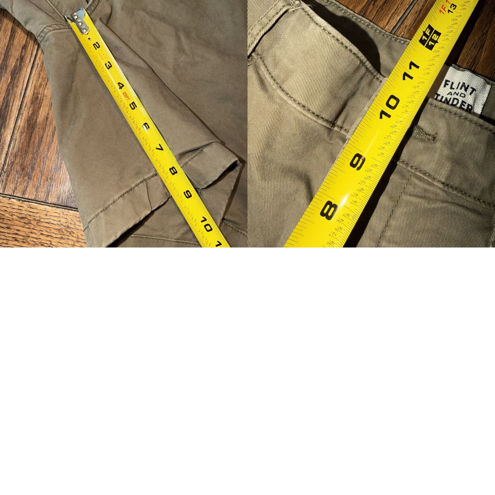 Flint And Tinder Flint and Tinder Shorts 32 Green 365 Chino Flex Stretch Twill Outdoor Hike Casual Men Short 9in Inseam Regular Pocket Stretch Size US 32 / EU 48 - 8 Thumbnail