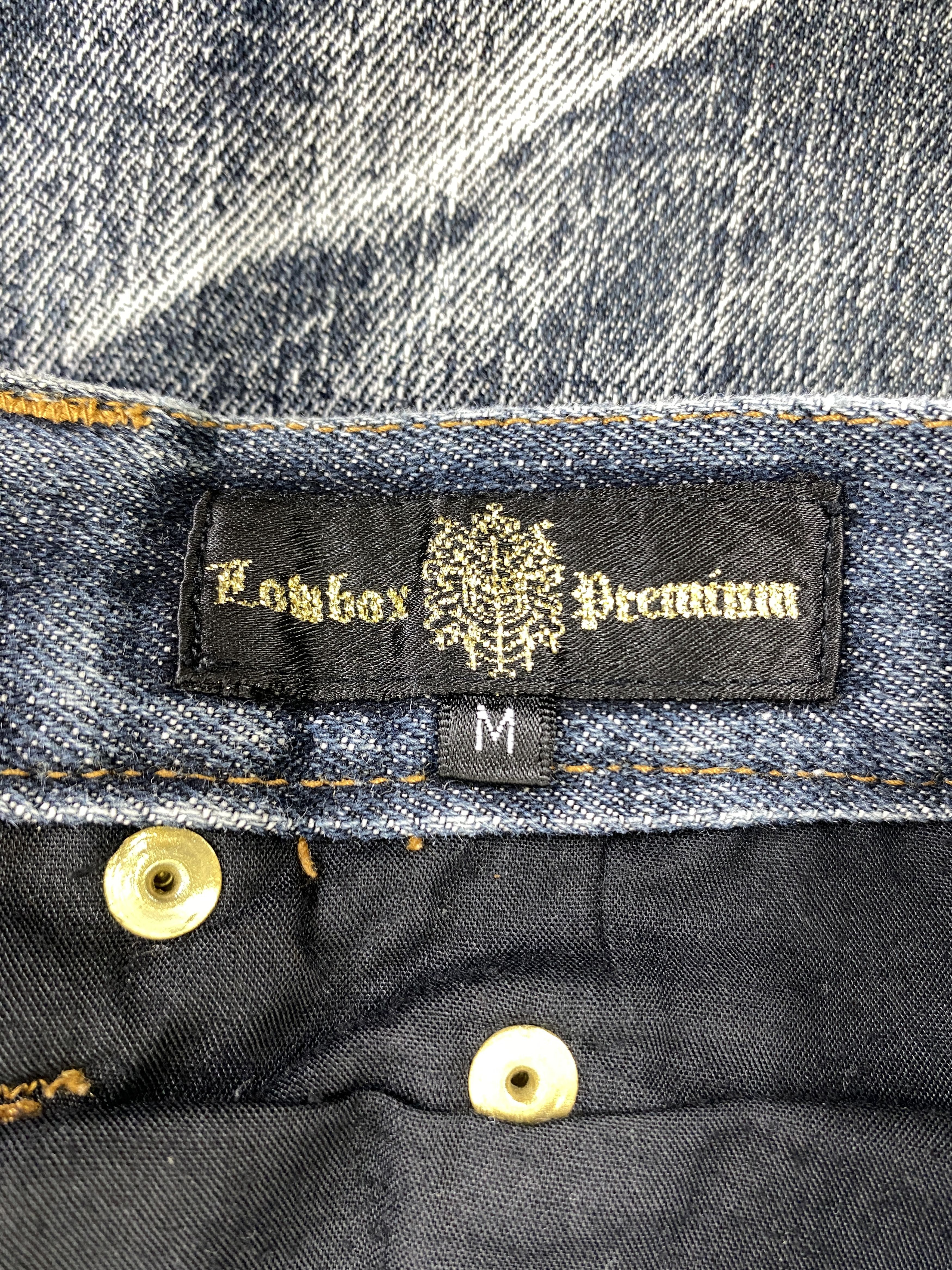 If Six Was Nine Distressed Blue LowBox Flare Jeans Denim 32x33 - JN3265 Size US 32 / EU 48 - 14 Thumbnail