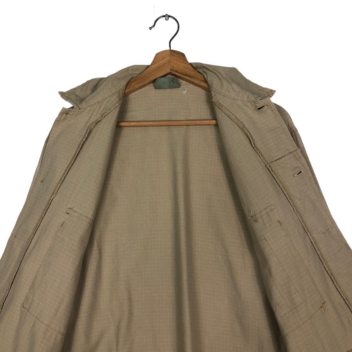 Japanese Brand 🔥Vintage HBT Inspector Cargo Jacket Multi Pocket Army Size US M / EU 48-50 / 2 - 14 Thumbnail