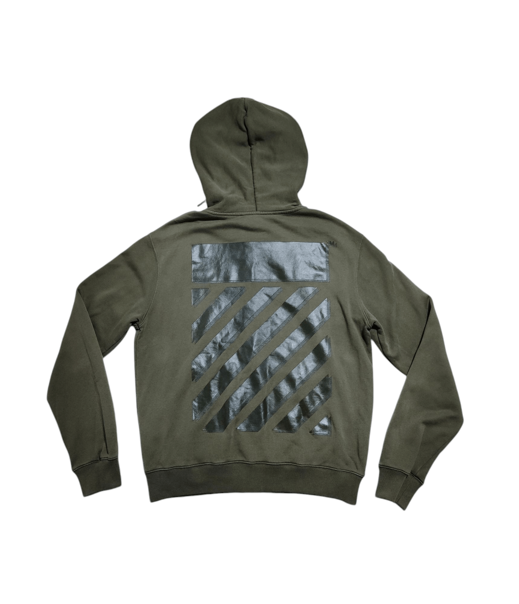 Off-White Off-White Rubber Arrow Diag Tab Print Zip Hoodie Size US M / EU 48-50 / 2 - 6 Thumbnail