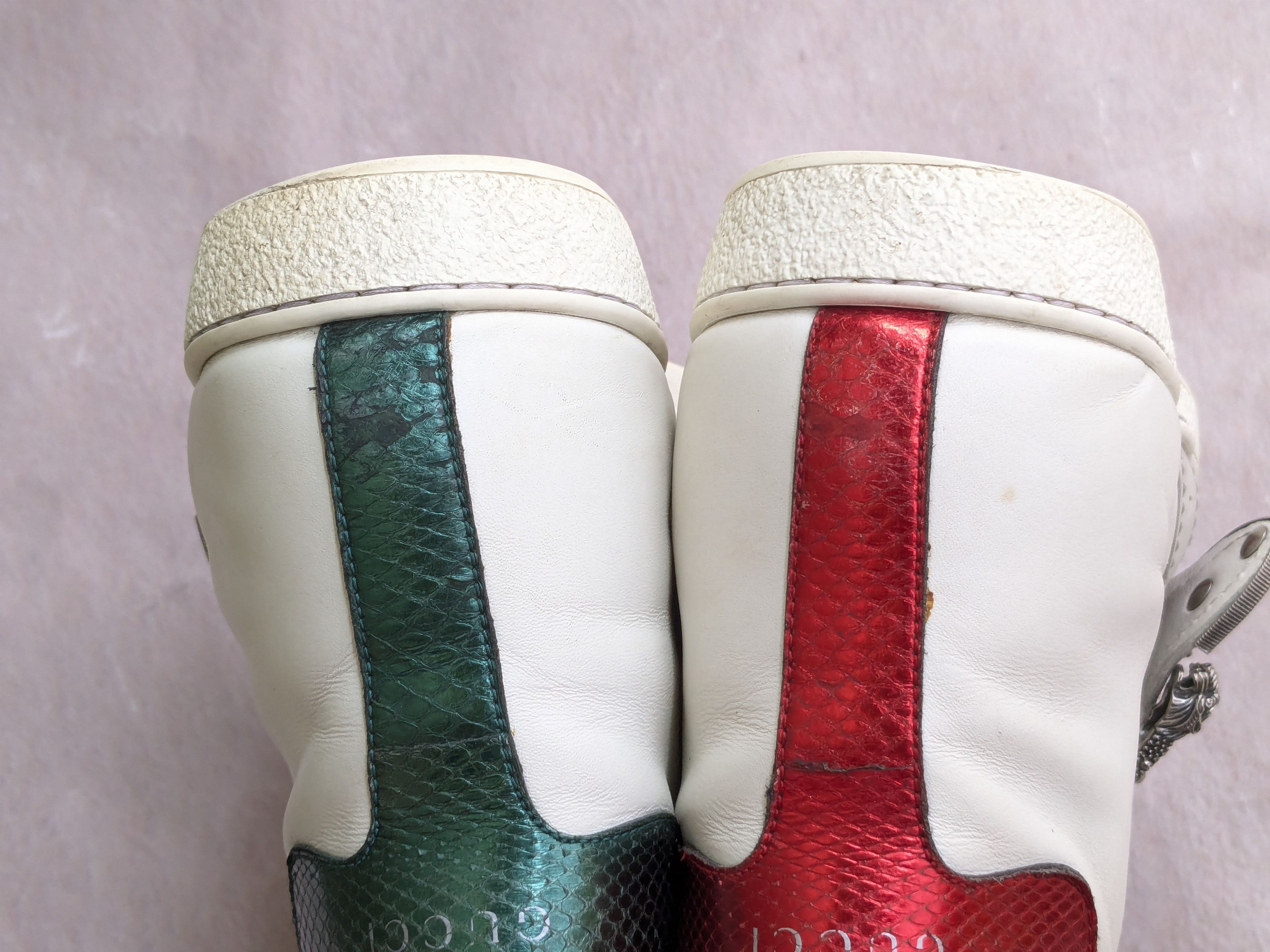 Gucci Gucci Ace Sneakers White Leather High Tops 8.5 Dionysus Size US 8.5 / EU 41-42 - 12 Thumbnail