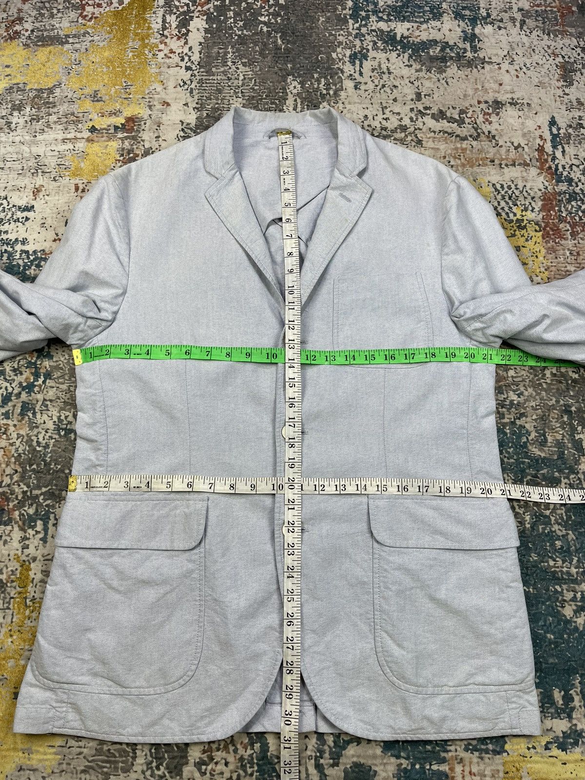 Polo Ralph Lauren Vtg Polo Ralph Lauren Checked Trim Single Breasted Blazers Size 44R - 13 Thumbnail