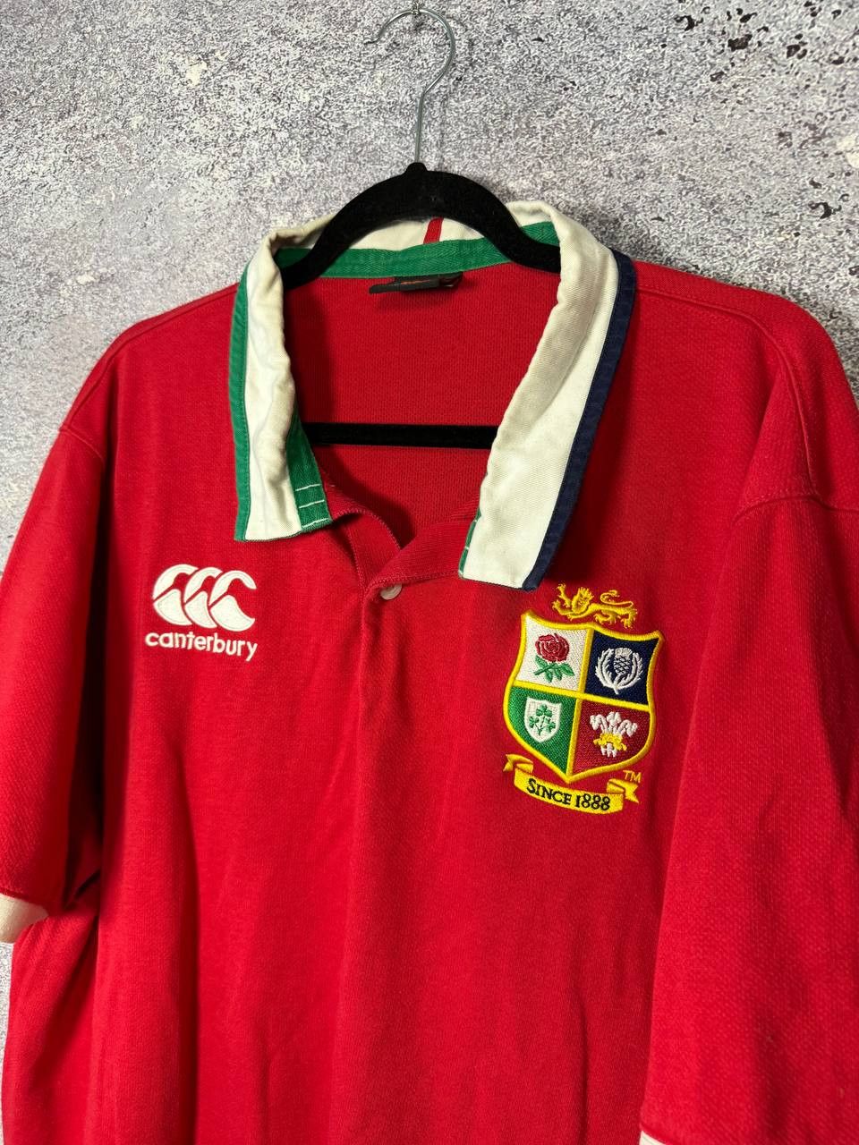 Canterbury of New Zealand Men's Red British Irish Lions Rugby Jersey Canterbury Size US XXL / EU 58 / 5 - 9 Thumbnail