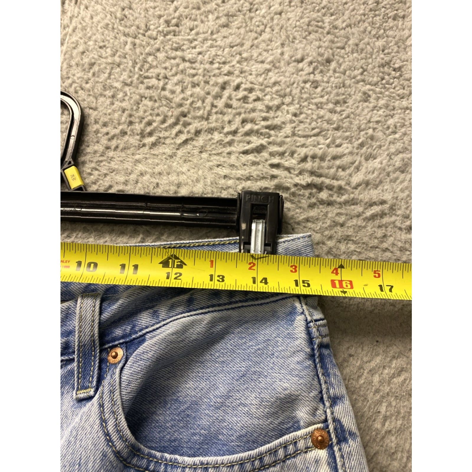 Levi's Levis Jeans Womens 30x31 Blue Denim High Slim Straight Fit Light Wash /0511 Size 30" / US 8 / IT 44 - 3 Thumbnail