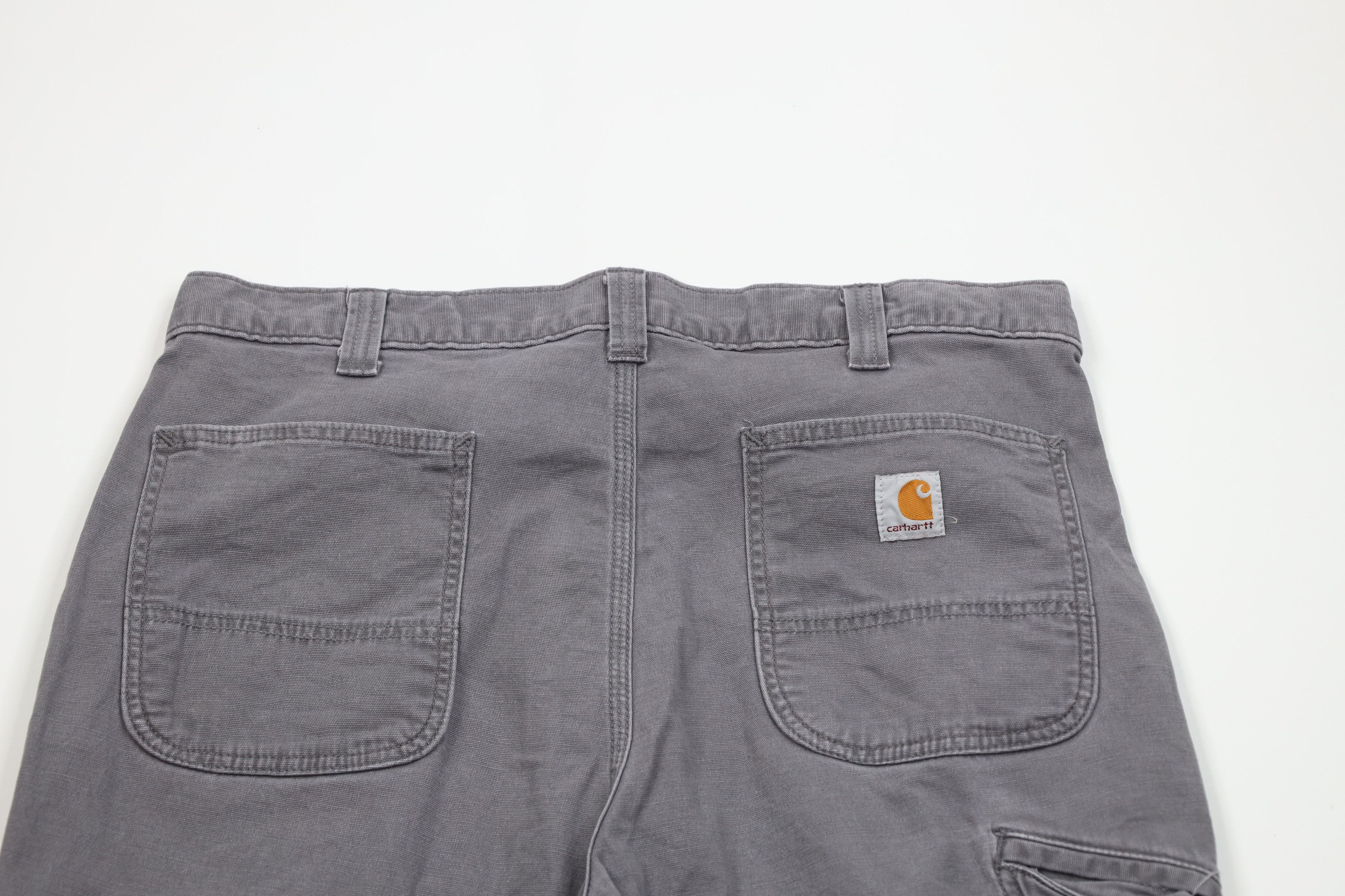 Carhartt Vintage Y2K Carhartt Wide Leg Canvas Dungaree Pants Gray Size US 36 / EU 52 - 9 Thumbnail