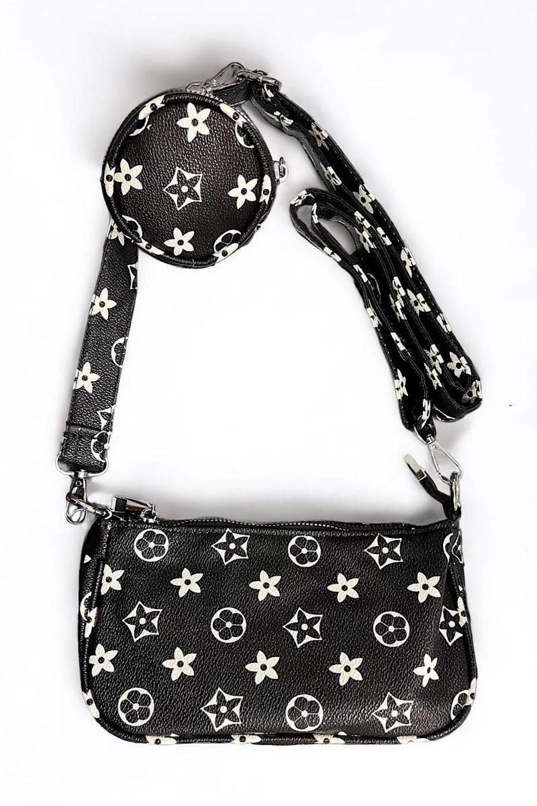Other Black Star Printed Crossbody Purse Size ONE SIZE - 2 Thumbnail