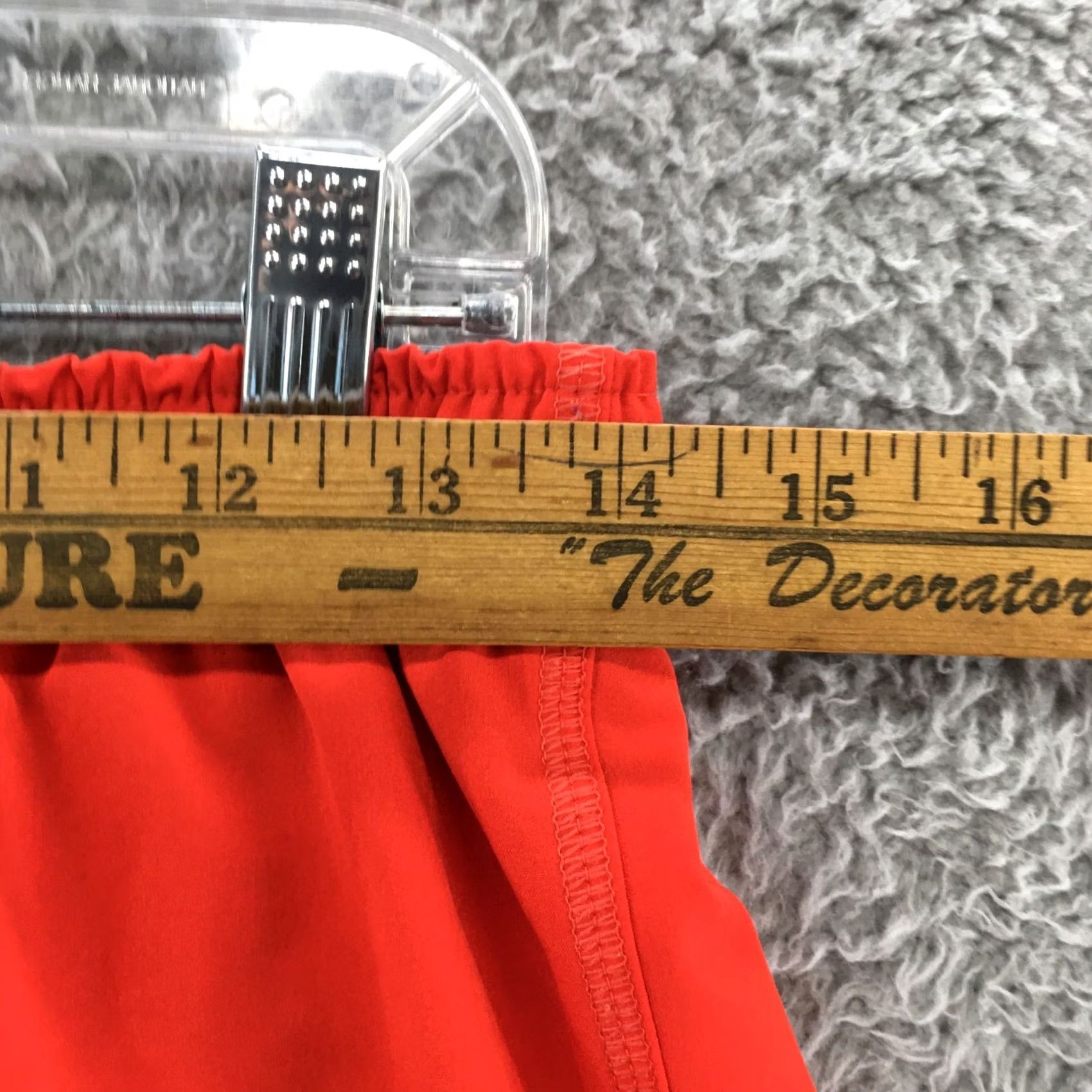 Nike Nike Dri-Fit Athletic Shorts Womens S Orange Red Mid Rise Elastic Waist Size 28" / US 6 / IT 42 - 2 Thumbnail