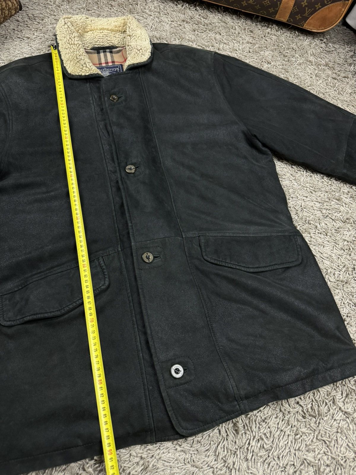 Burberry × Vintage Vintage leather jacket Burberry original luxury casual item Size US XL / EU 56 / 4 - 6 Thumbnail