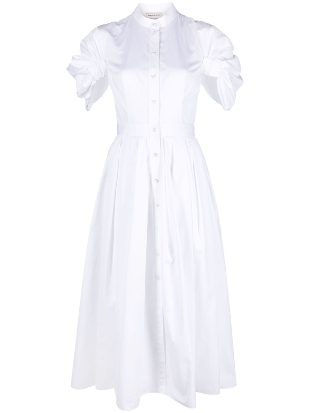 Alexander McQueen ORGANIC COTTON MIDI DRESS Size S / US 4 / IT 40 - 1 Thumbnail