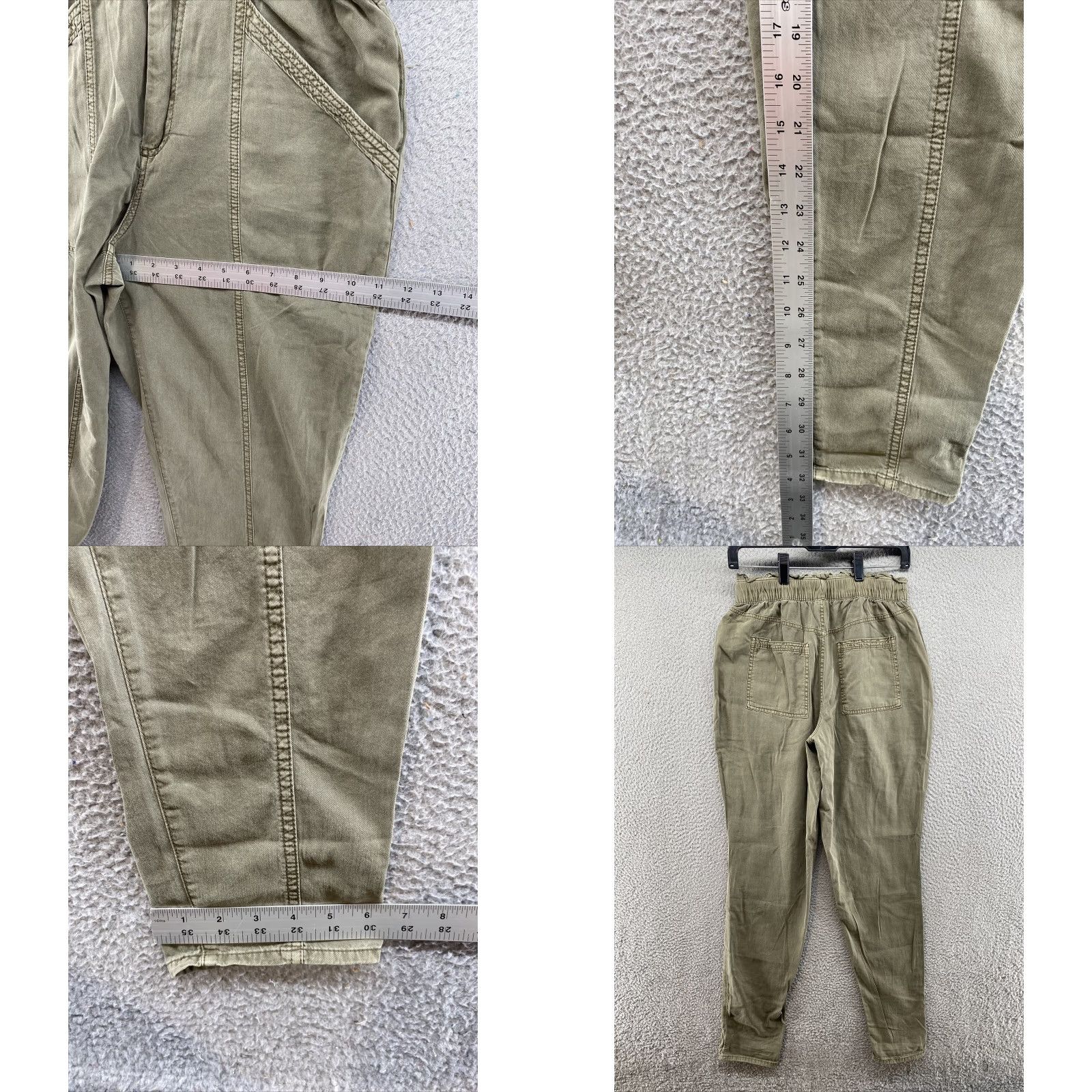 Old Navy Old Navy Pants Tall Small Green Cotton Rayon Elastic Waist Chino Casual Women's Tapered 2PILnA Size 28" / US 6 / IT 42 - 8 Thumbnail