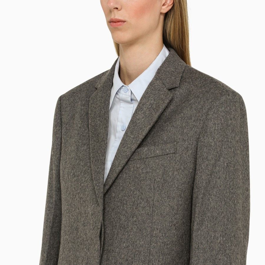 Calvin Klein o1d2blof0824 Wool Tailored Jacket in Grey Size M / US 6-8 / IT 42-44 - 4 Thumbnail