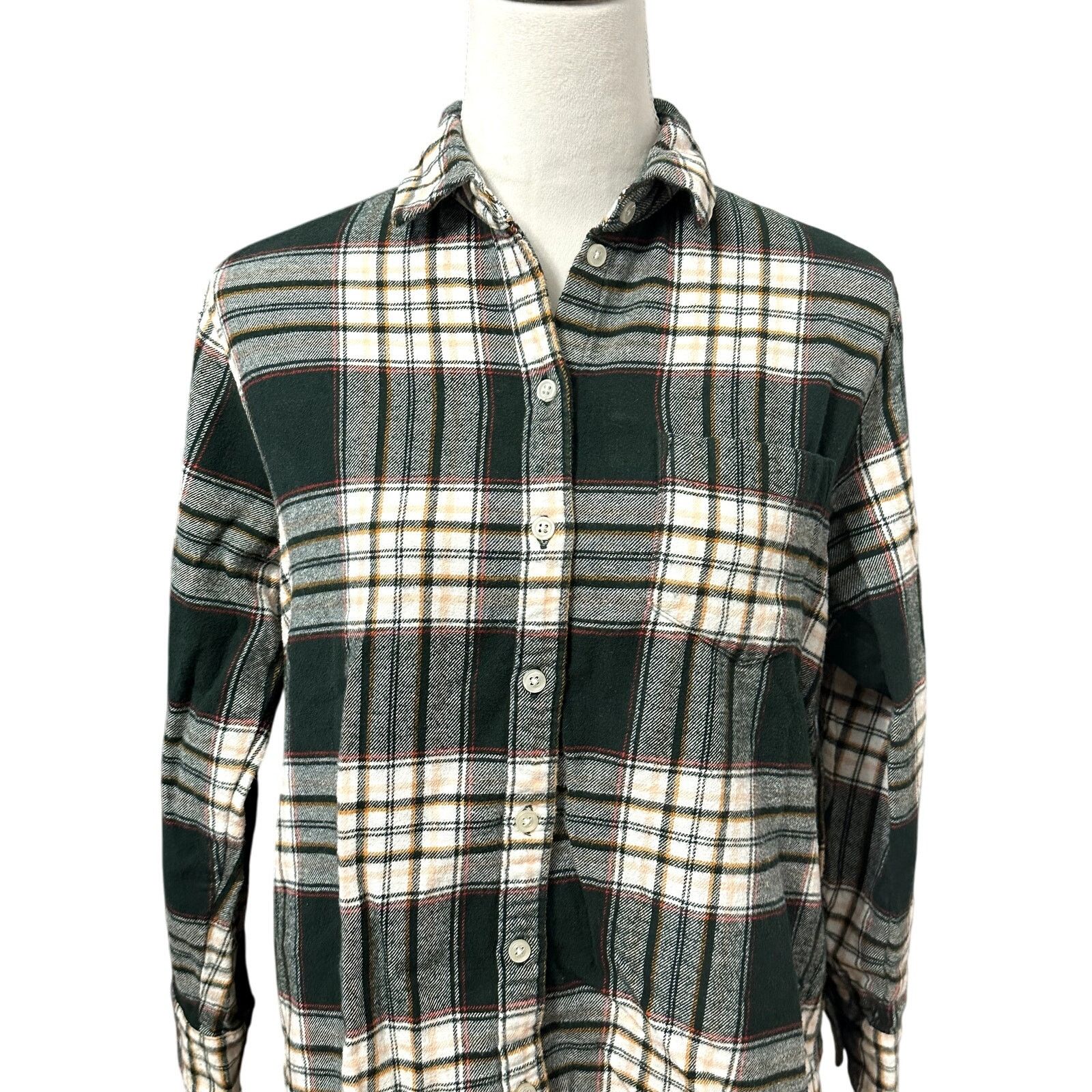Old Navy Old Navy Collared Shirt Button-Up Long Sleeve Plaid Multi XS Size XS / US 0-2 / IT 36-38 - 2 Thumbnail