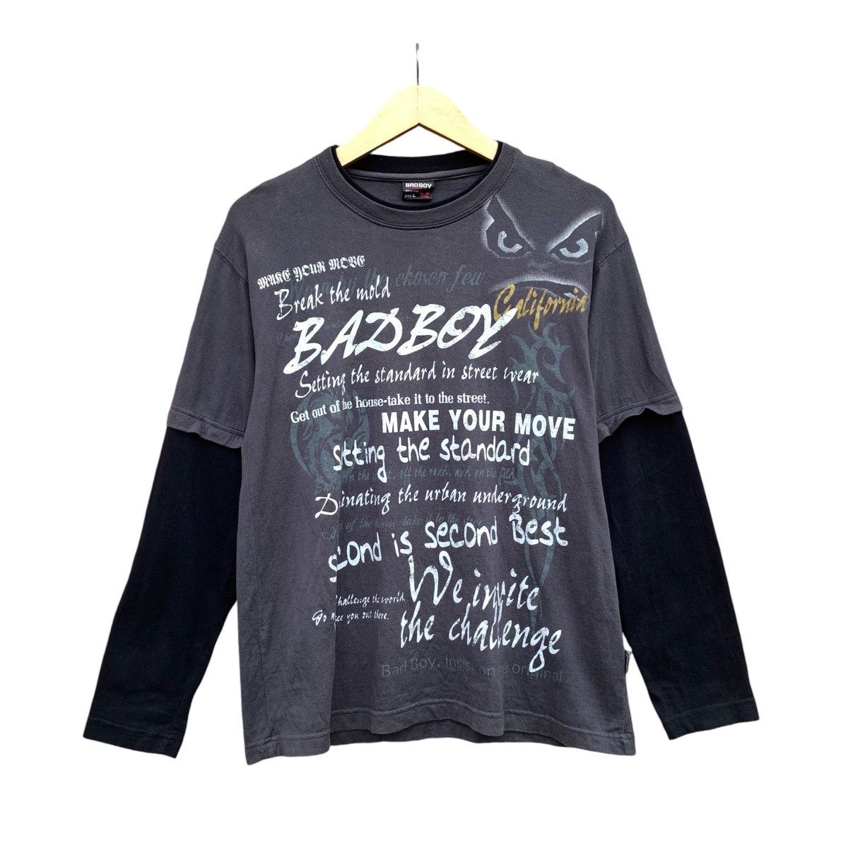 If Six Was Nine × Japanese Brand × Le Grande Bleu (L.G.B.) Bad boy poem longsleeave Size US L / EU 52-54 / 3 - 2 Thumbnail