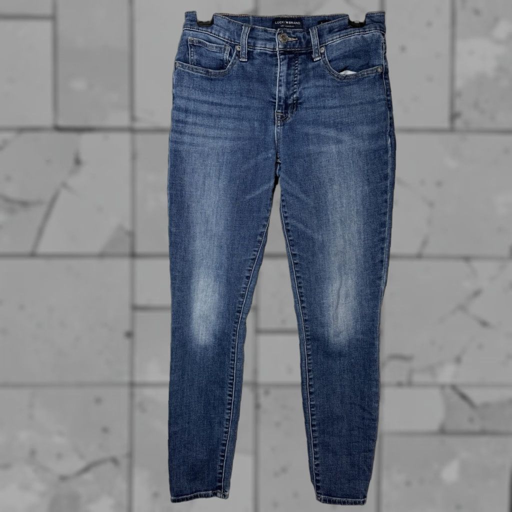 Lucky Brand Lucky Brand Jeans Mid Rise Ava Blue Cotton Casual Womens 6x28 Size 6 Straight Denim Jeans Womens Girl? Size 28" / US 6 / IT 42 - 1 Thumbnail