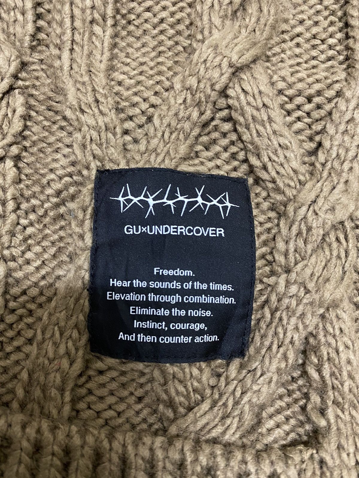 Aran Isles Knitwear × GU × Undercover GU x UNDERCOVER Cable Knitted Crewneck (C2) Size US XL / EU 56 / 4 - 5 Thumbnail