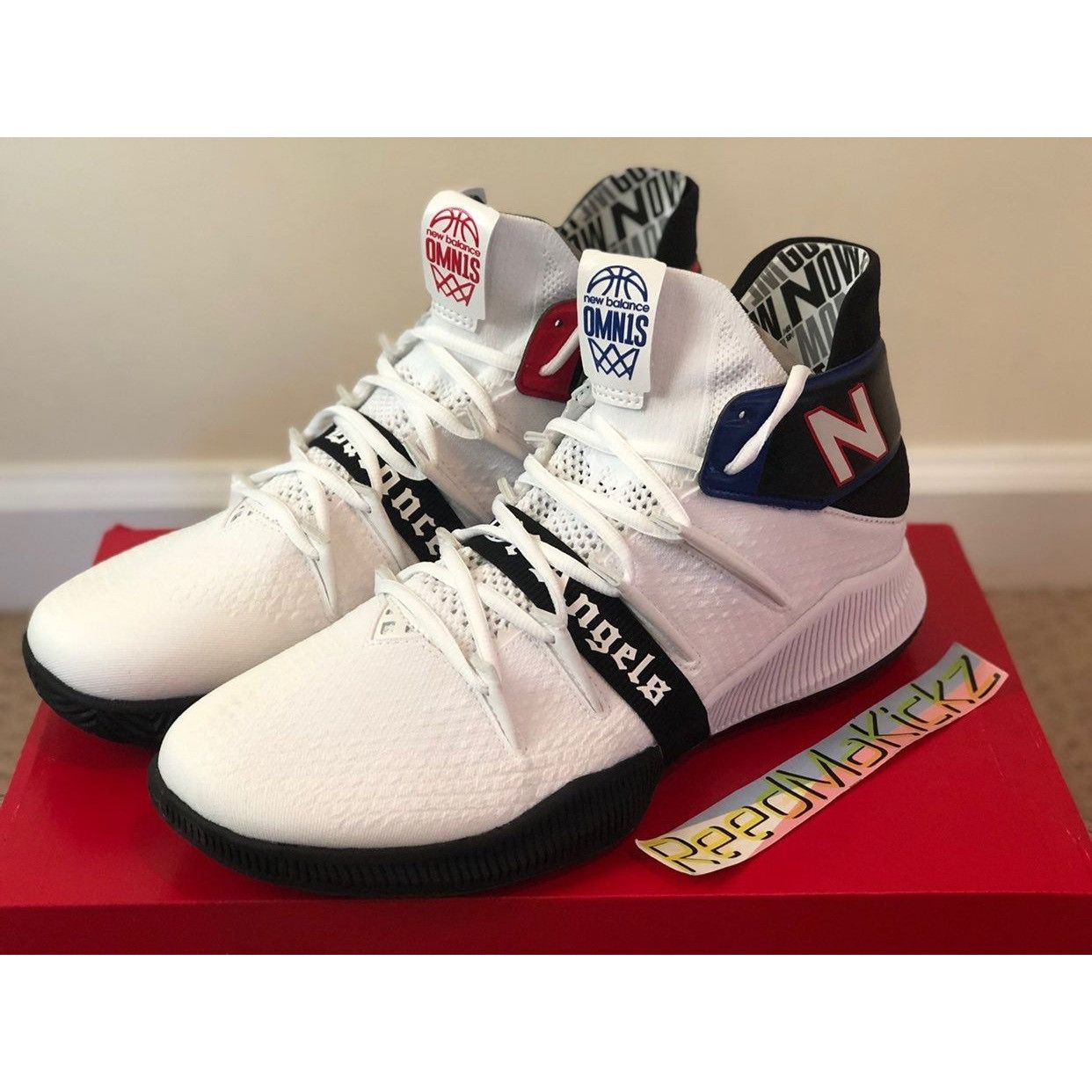 image of New Balance Omn1S Kawhi City Of Angels Mens 8Us Shoes in White