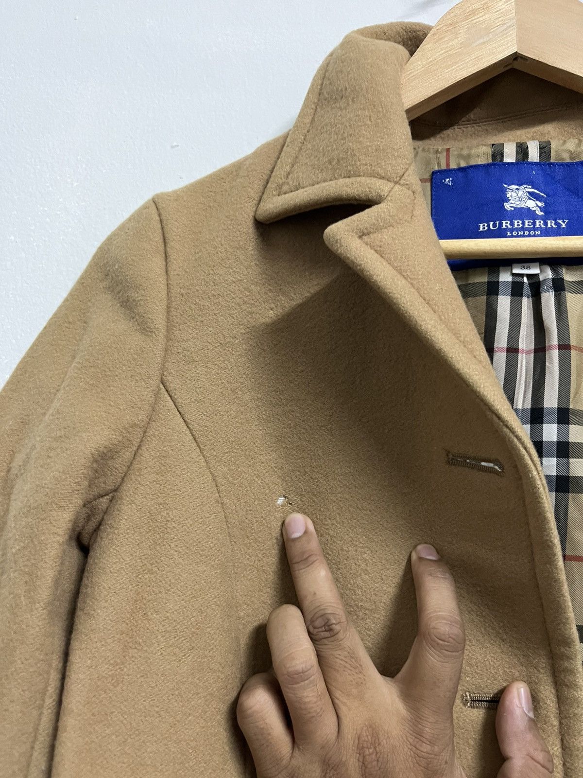 Burberry 💥Burberry Blue Label Wool Brown Long Jackets Size XS / US 0-2 / IT 36-38 - 8 Thumbnail