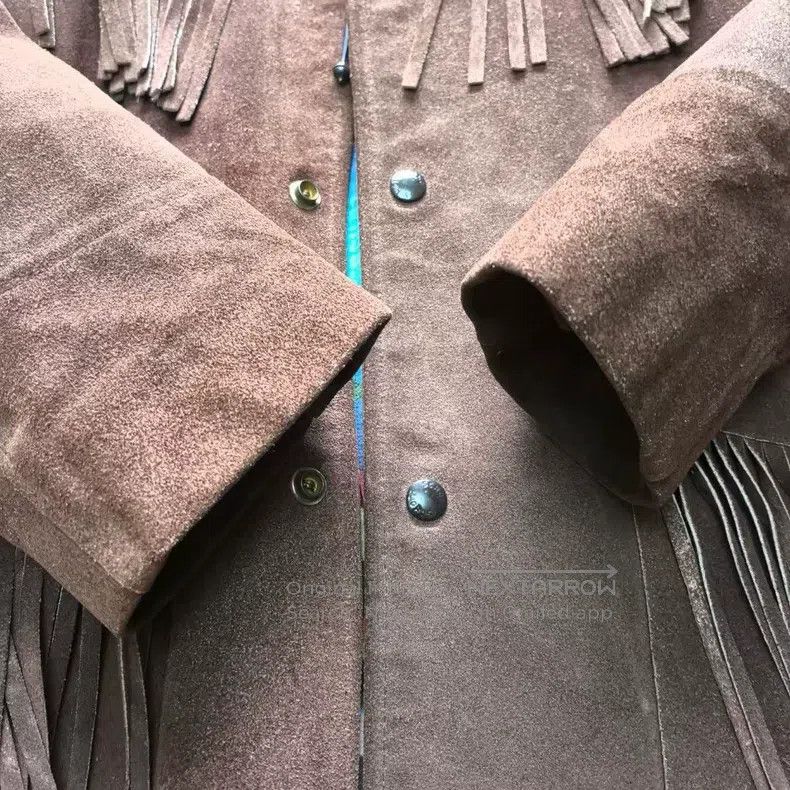 Other Suede western cowboy fringed leather jacket Size US L / EU 52-54 / 3 - 5 Thumbnail