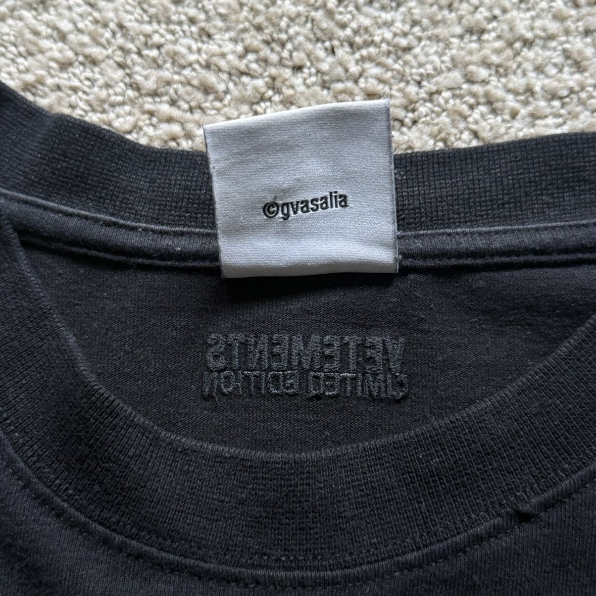 Vetements Gvasalias Oversized T-Shirt (Black) Size US M / EU 48-50 / 2 - 5 Thumbnail