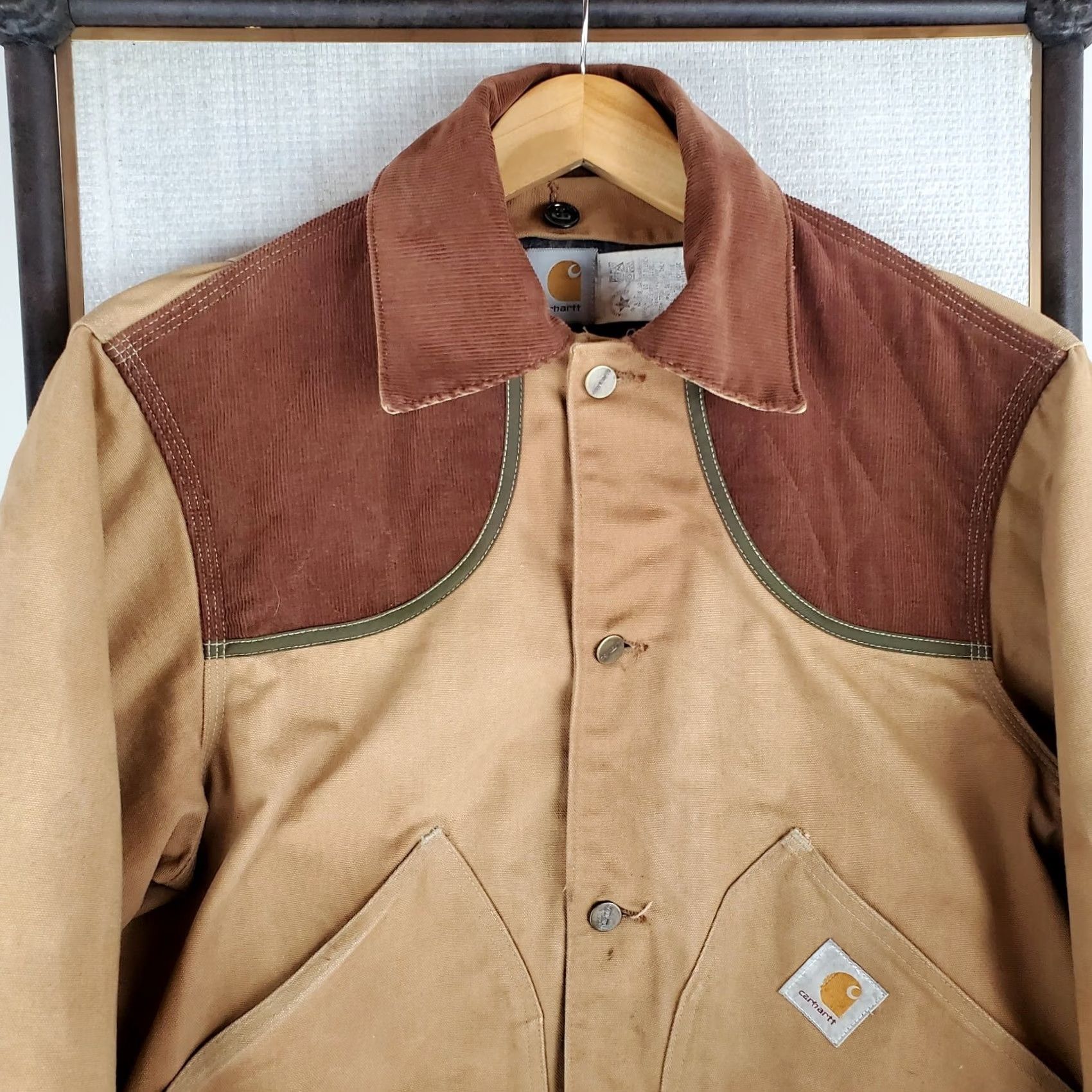 Carhartt VTG Carhartt Jacket Canvas Duck Blanket Liner Hunting Field Jacket USA Made Large Khaki Beige Mens Large Size US L / EU 52-54 / 3 - 3 Thumbnail