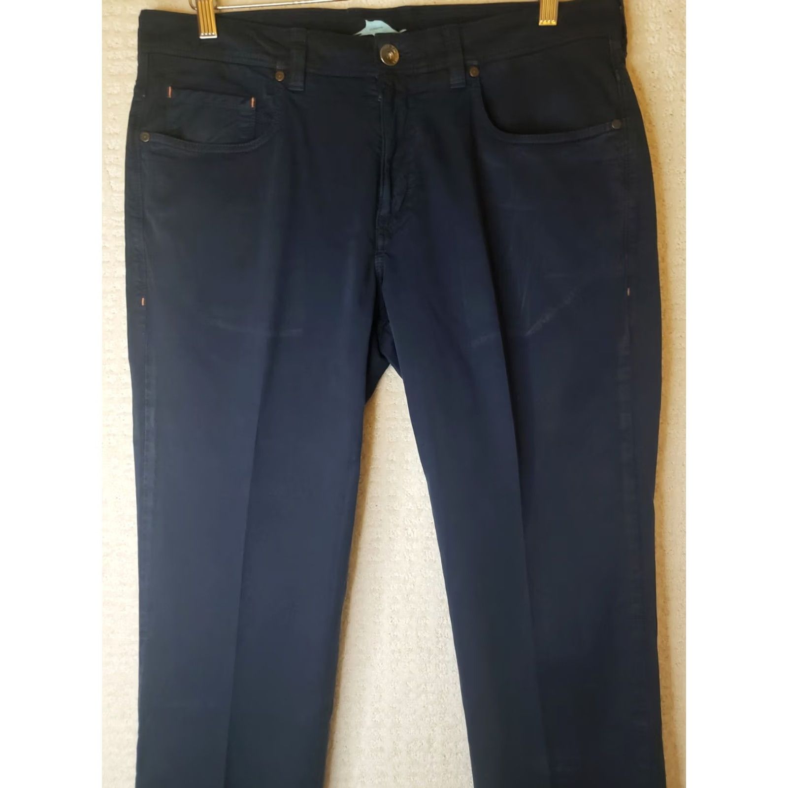 Tommy Bahama Tommy Bahama Pants Mens 35x32 Blue Flat Front Pima Cotton Relaxed Casual Size US 35 - 2 Thumbnail
