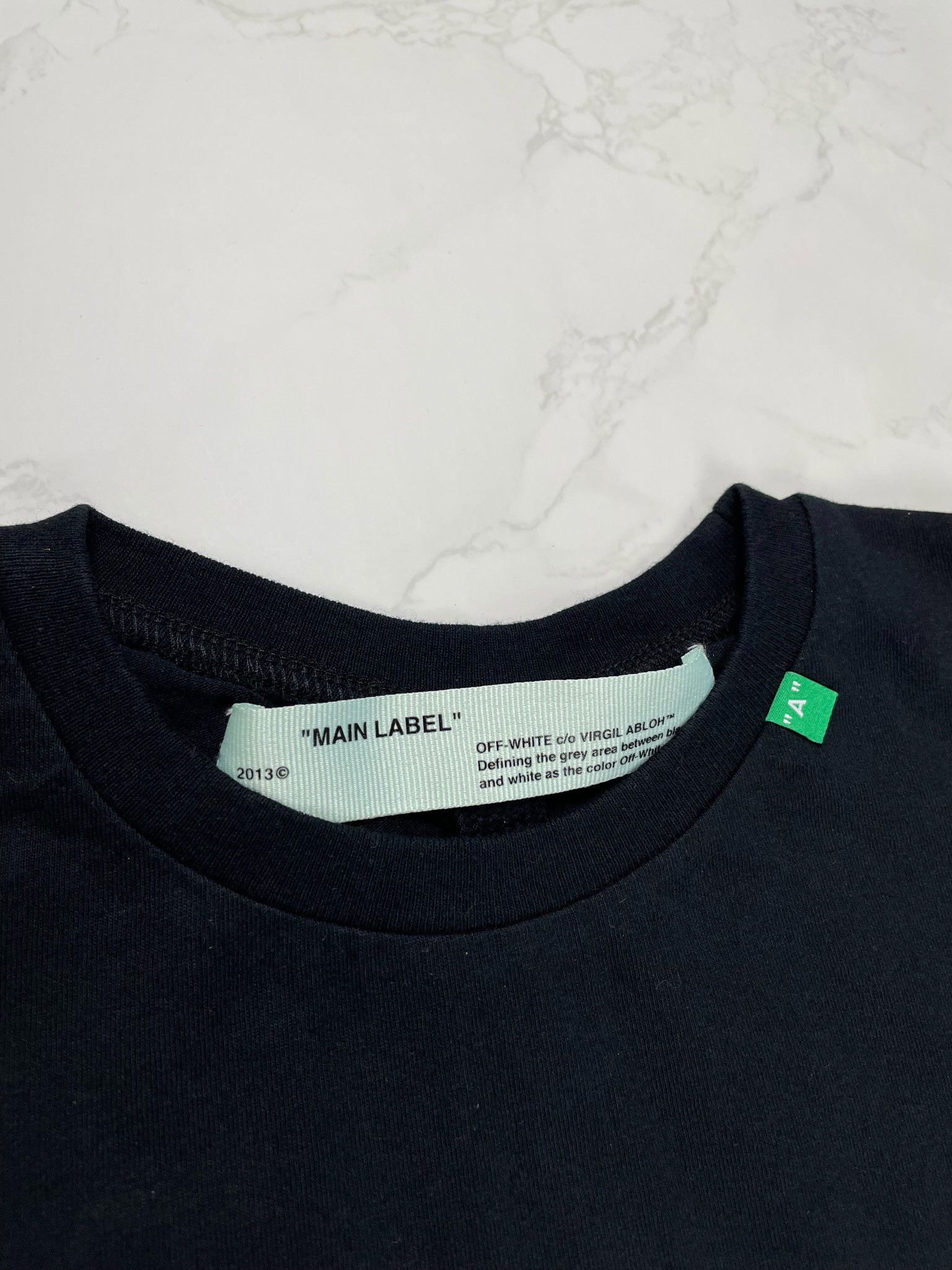 Off-White 🔥[SALE]🔥 Off-White Black Stencil Logo Slim Tee Size US XXS / EU 40 - 13 Thumbnail