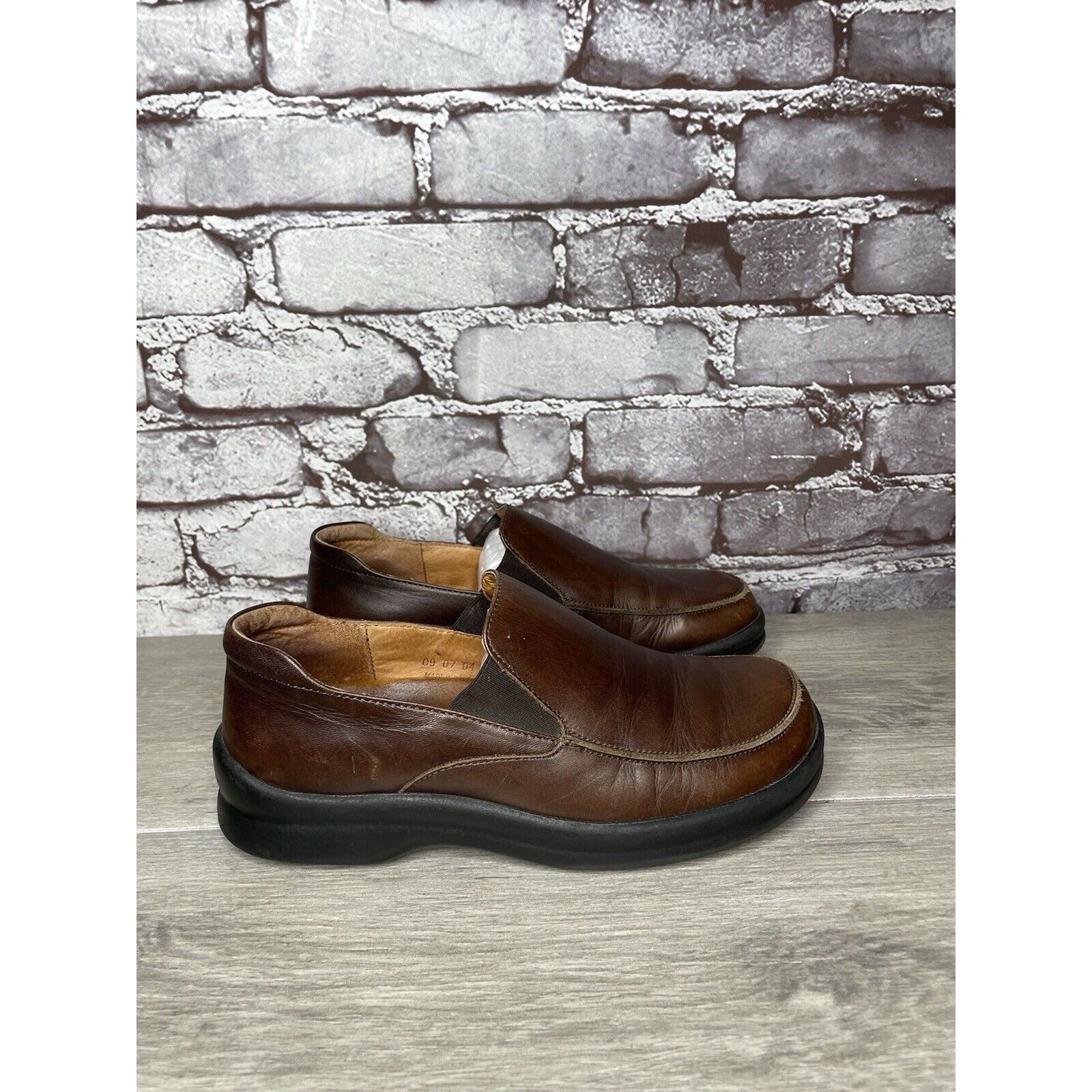 Birkenstock Footprints By Birkenstock Brown Leather Loafers Slip On Shoe Size US 6.5 / IT 36.5 - 3 Thumbnail
